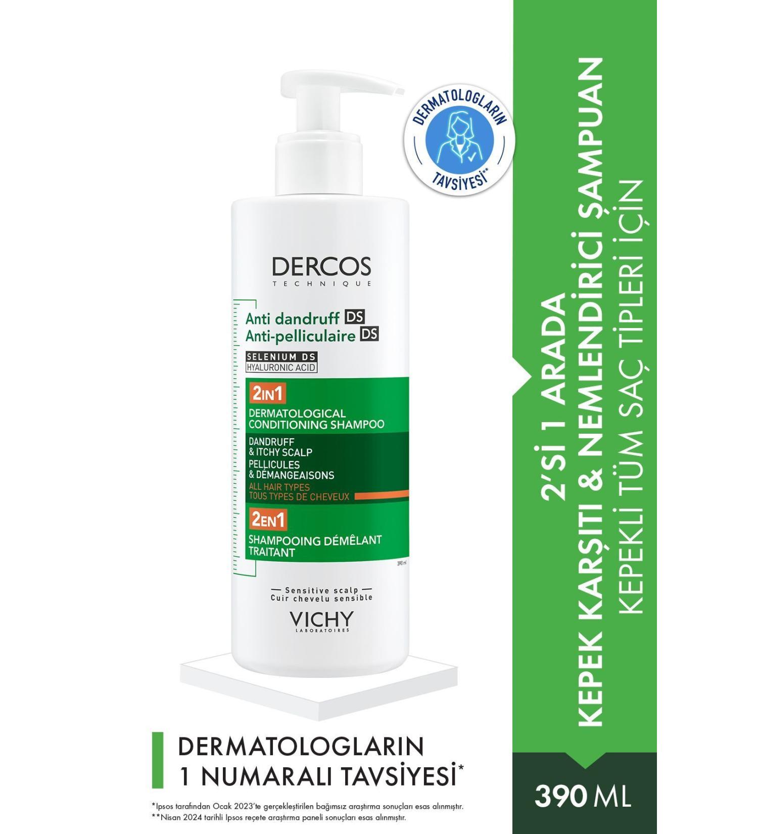 Vichy Dercos Anti Dandruff Ds Anti-pelliculaire Ds Selenium 390 ml - Buy Online on GoSupps.com