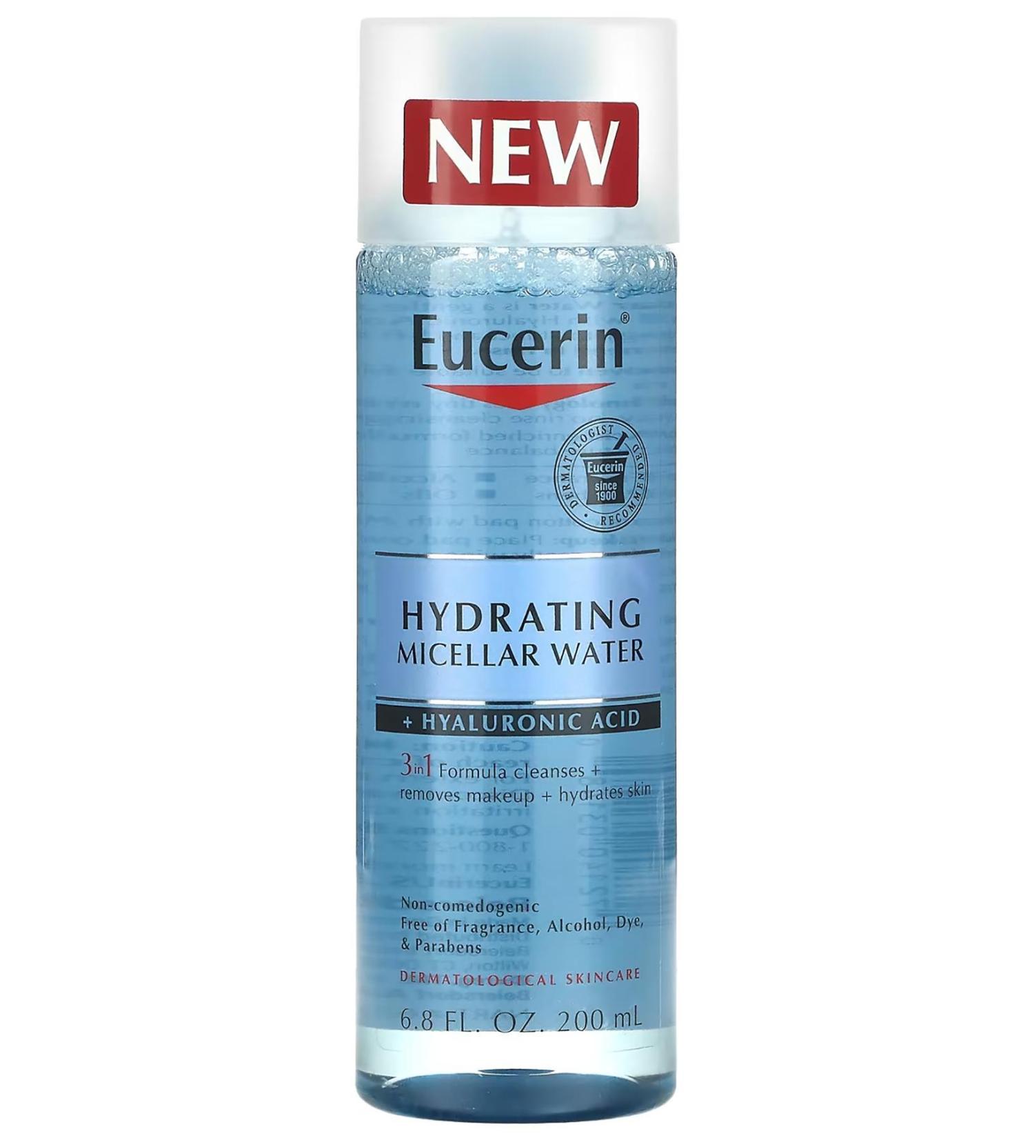 Eucerin Hydrating Micellar Water Daily Facial Cleanser 200ML