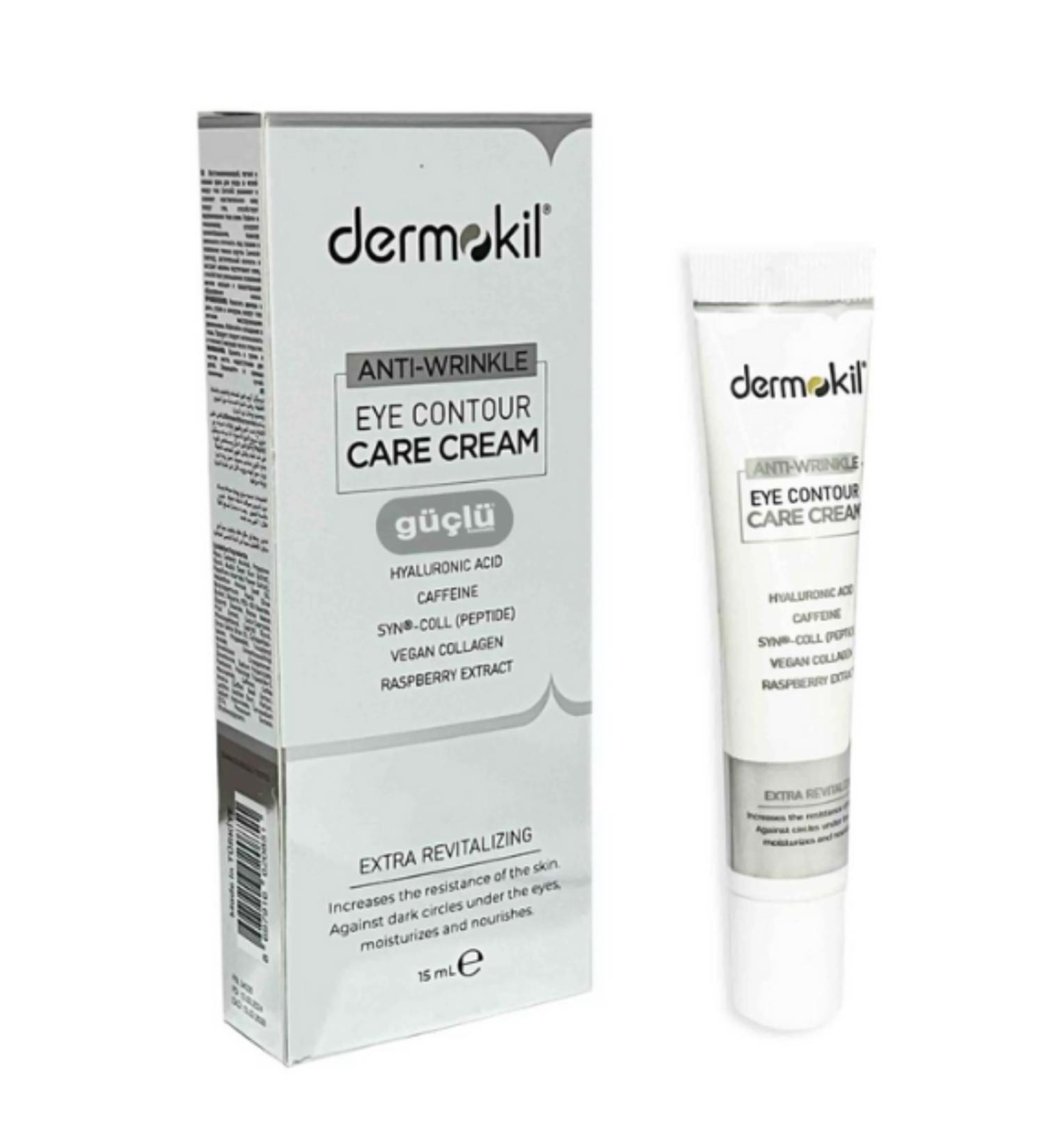 Dermokil Eye Contour Care Cream Moisturizing and Anti-Wrinkle 15 ml Eye Contour Care Cream - Buy Online on GoSupps.com