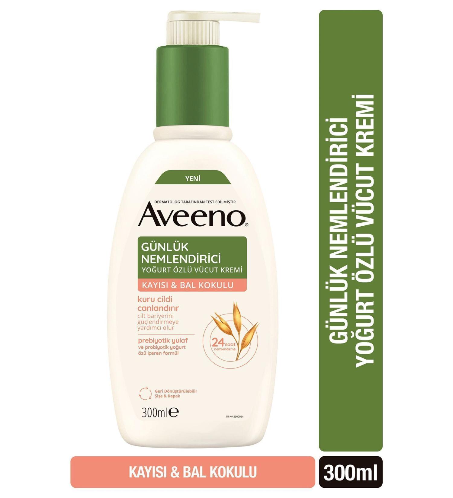 Simple Aveeno Daily Moisturizing Body Lotion Apricot and Honey Scent 300 ml