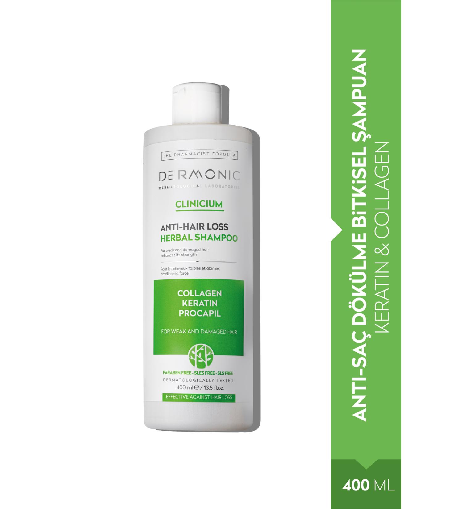 DERMON C BEST WAY TO NATURE Dermonic Keratin & Collagen Shampoo | Intensive Nourishing Care for Weak and Damaged Hair - Buy Online on GoSupps.com