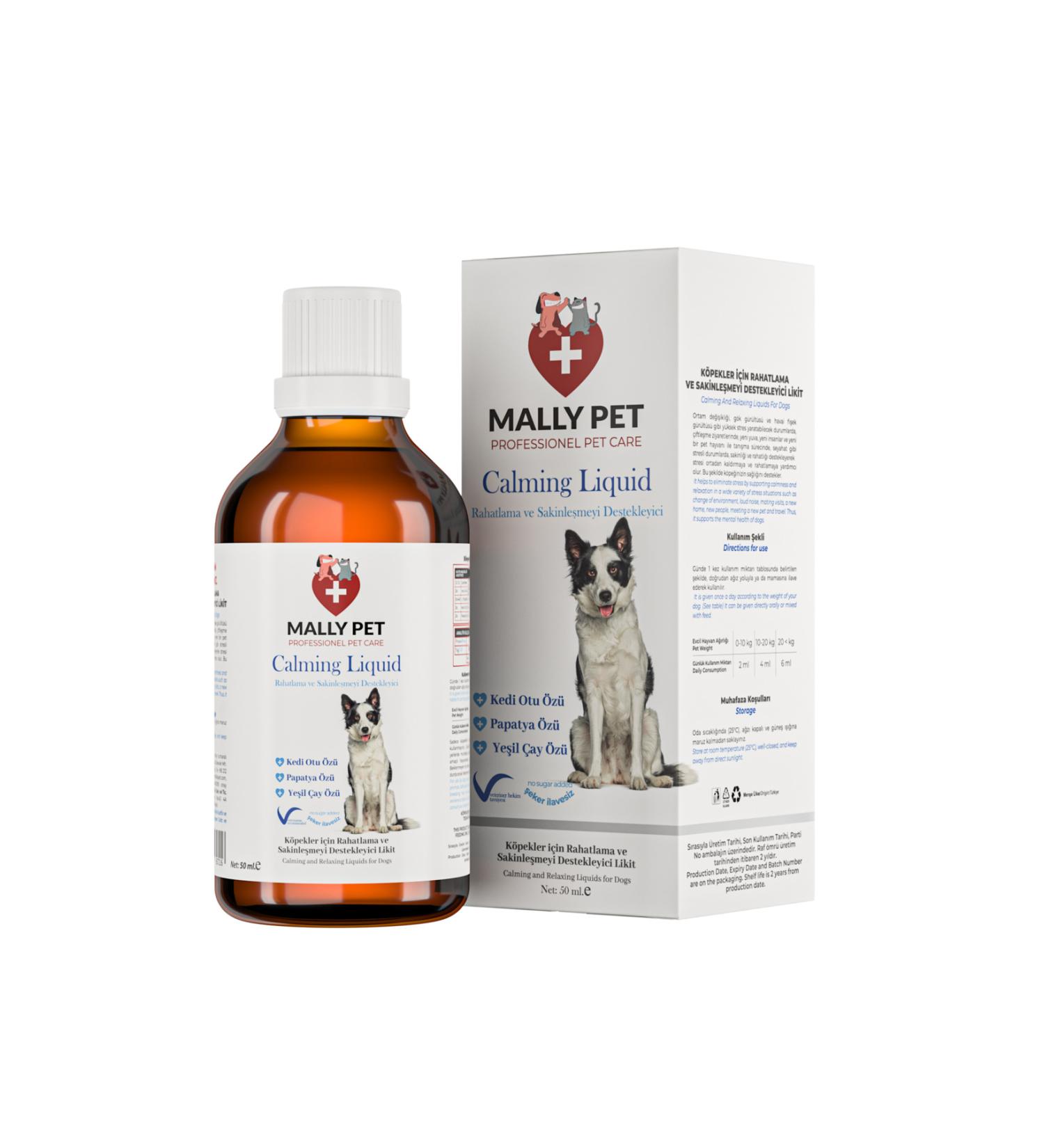 MALLY PET PROFESSIONEL PET CARE Relaxation and Calming Support Drops for Dogs Calming Liquid 50 ml - Buy Online on GoSupps.com