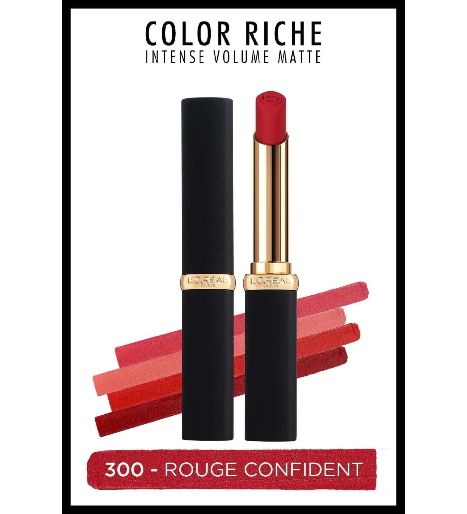 L'Oreal Paris Color Riche Colors Of Worth Intense Volume Matte Lipstick - 300 Rouge Confident - Buy Online on GoSupps.com