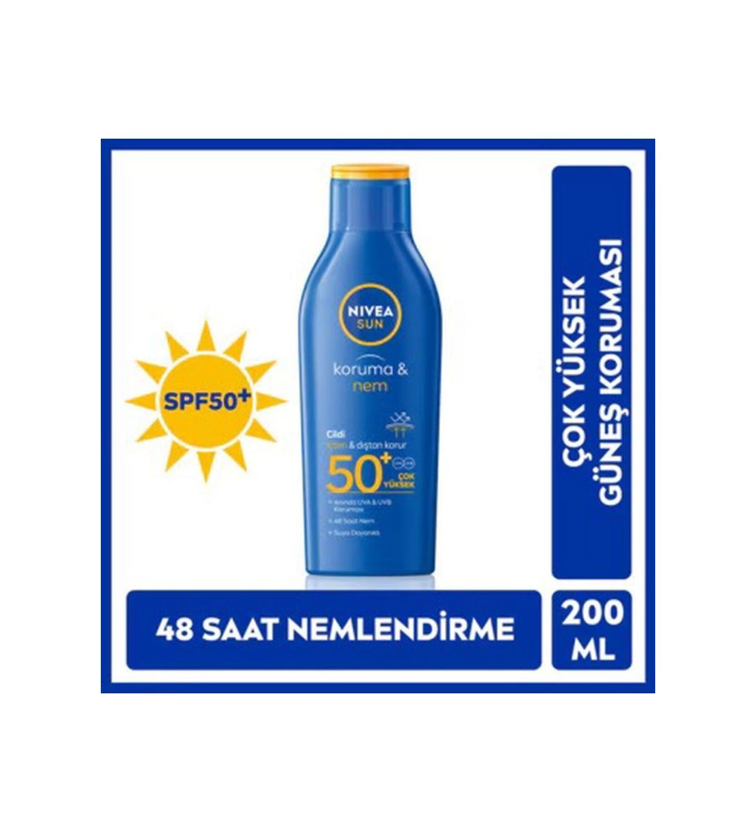 NIVEA Stain-Free Facial Sunscreen That Penetrates the Skin Quickly Creamy Formula 200 ml min.89