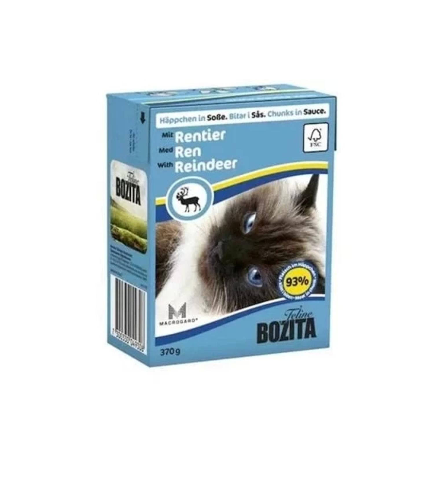 Bozita Reindeer Meat Adult Canned Cat Food 370 gr
