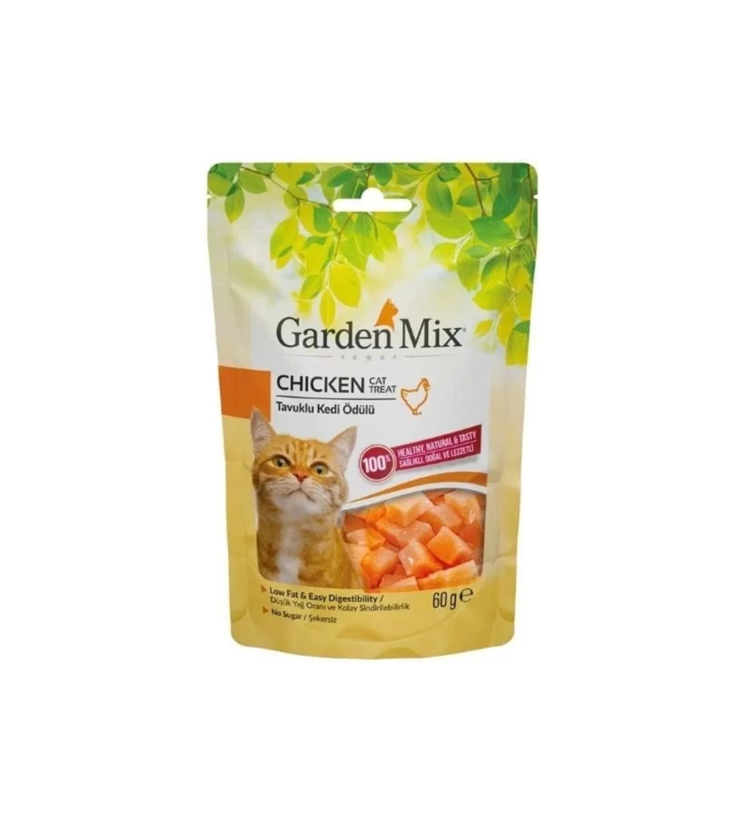 Raftantopla Garden Mix Chicken Low Fat Sugar Free Cat Reward Food 60 Gr