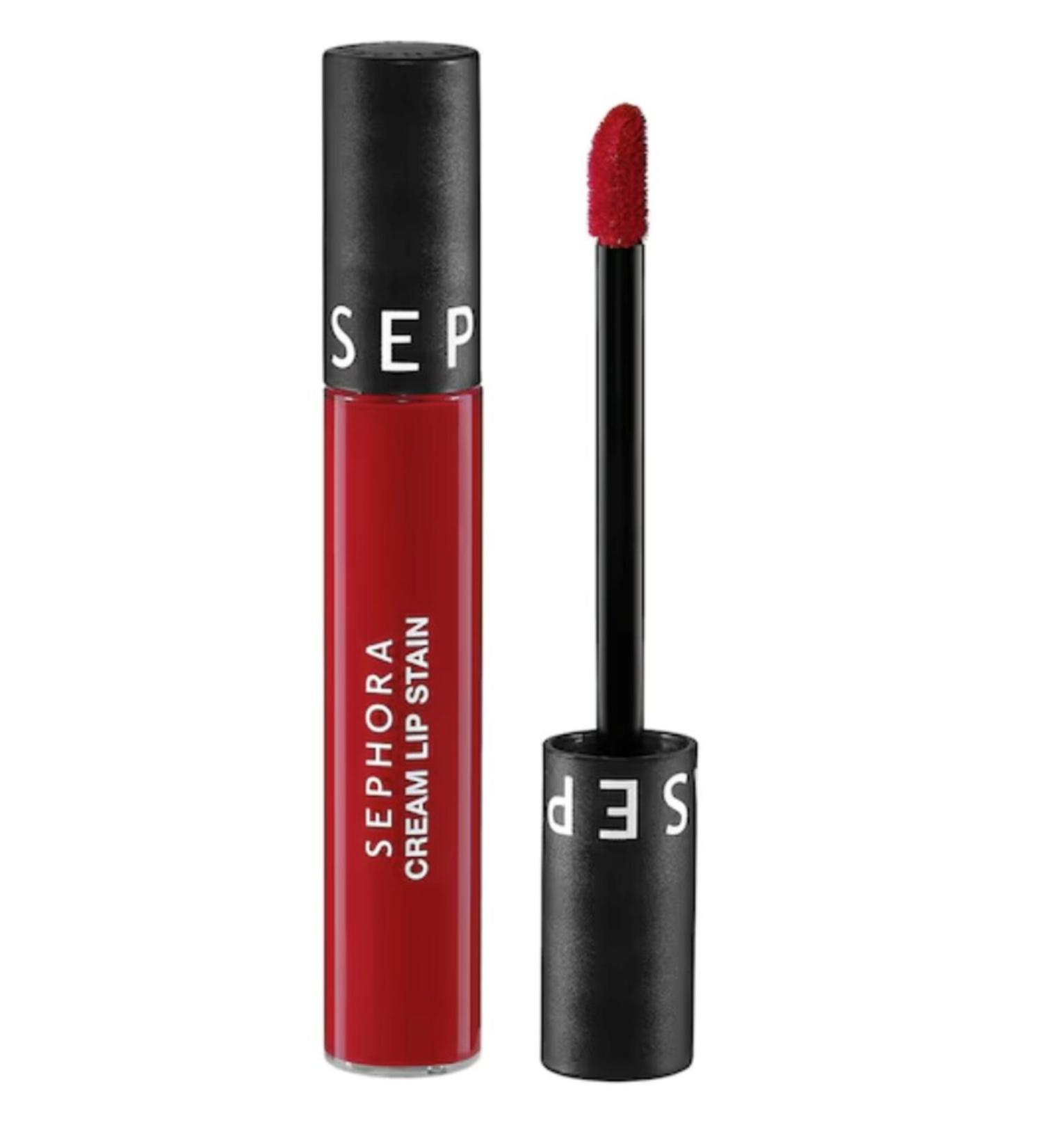 SEPHORA COLLECTION Cream Lip Stain Non-Smudge Velvet Finish Lipstick Matte Liquid Lipstick 01