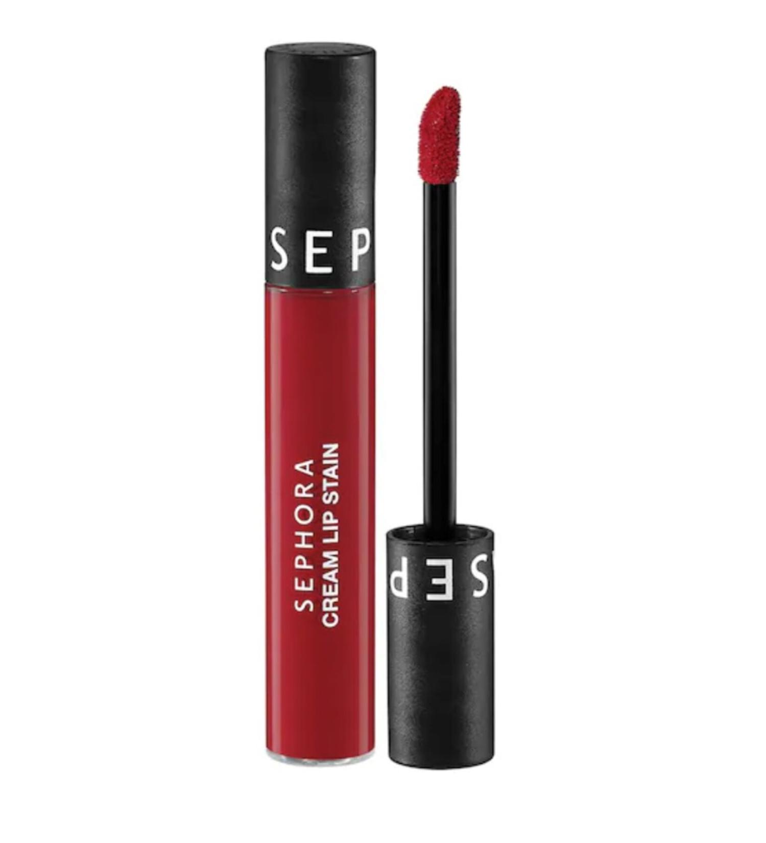 SEPHORA COLLECTION Cream Lip Stain Non-Smudge Velvet Finish Lipstick Matte Liquid Lipstick 128