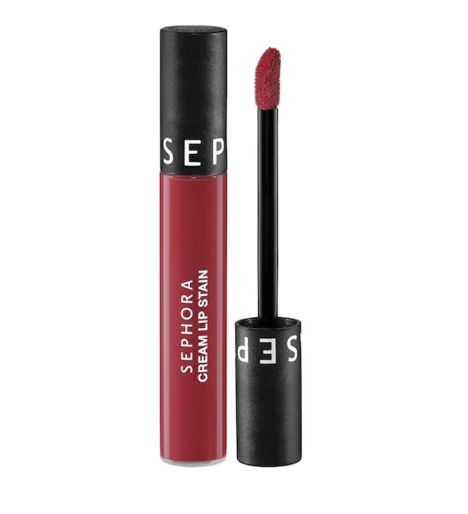 SEPHORA COLLECTION Cream Lip Stain Smudge-proof Velvet Finish Lipstick Matte Liquid Lipstick 127