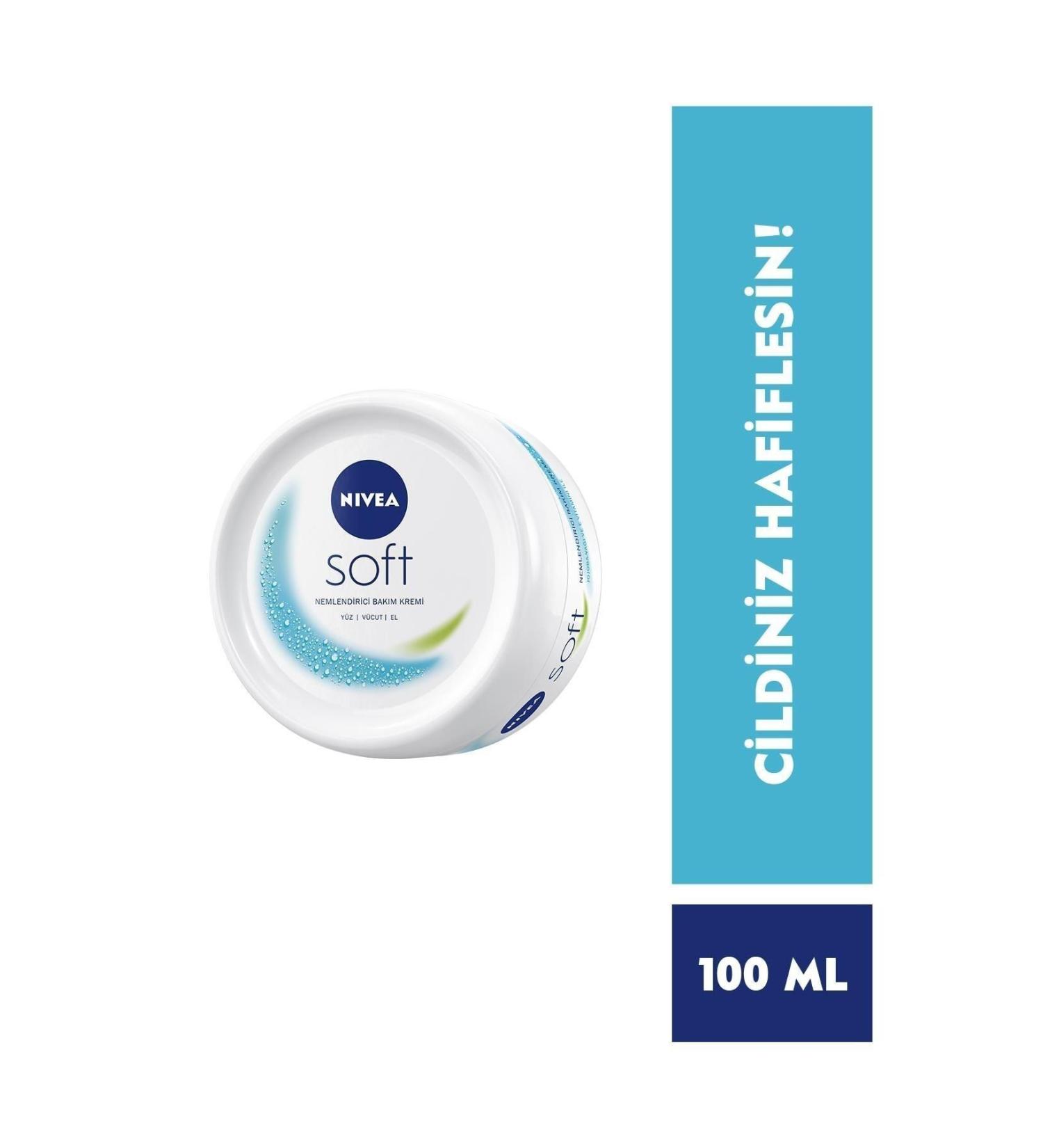 NIVEA Soft Moisturizing Cream 100 ml - Buy Online on GoSupps.com