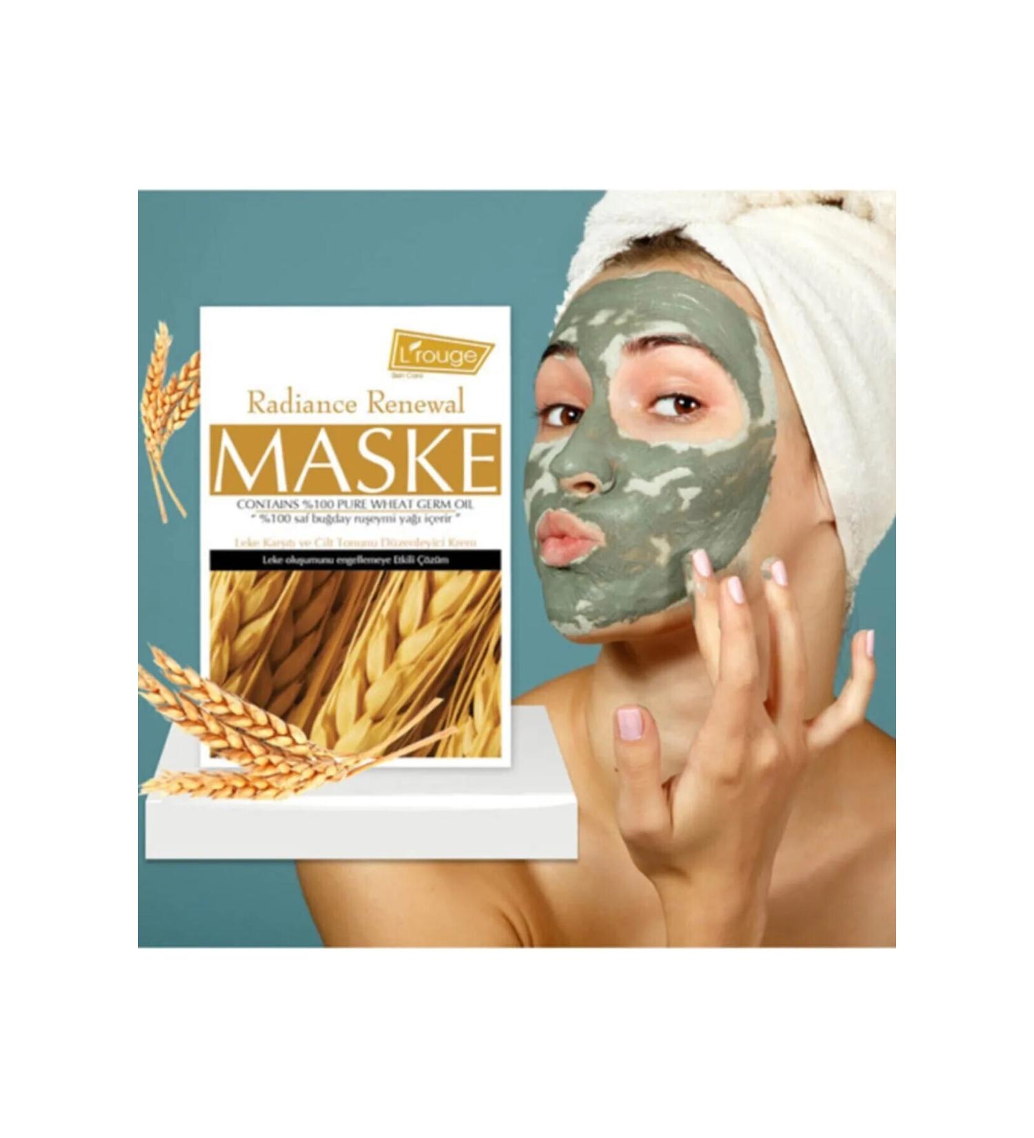 L'ROUGE Radiance Renewal Mask (2 Pieces) - Effective Against Hyperpigmentation and Preventing Stain Formation