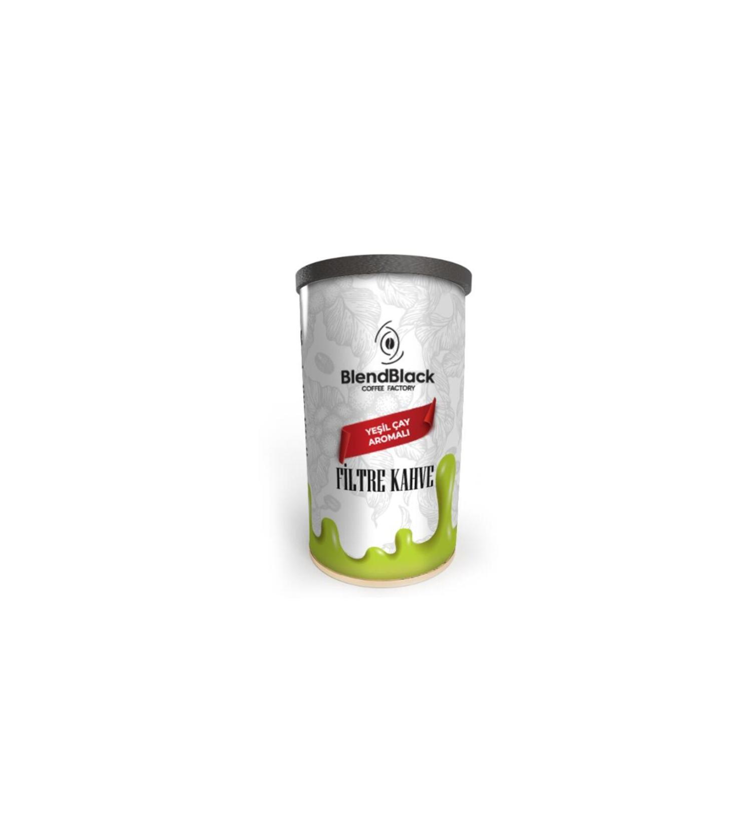Blendblack Green Tea Flavored Filter Coffee Tin Box 250 gr