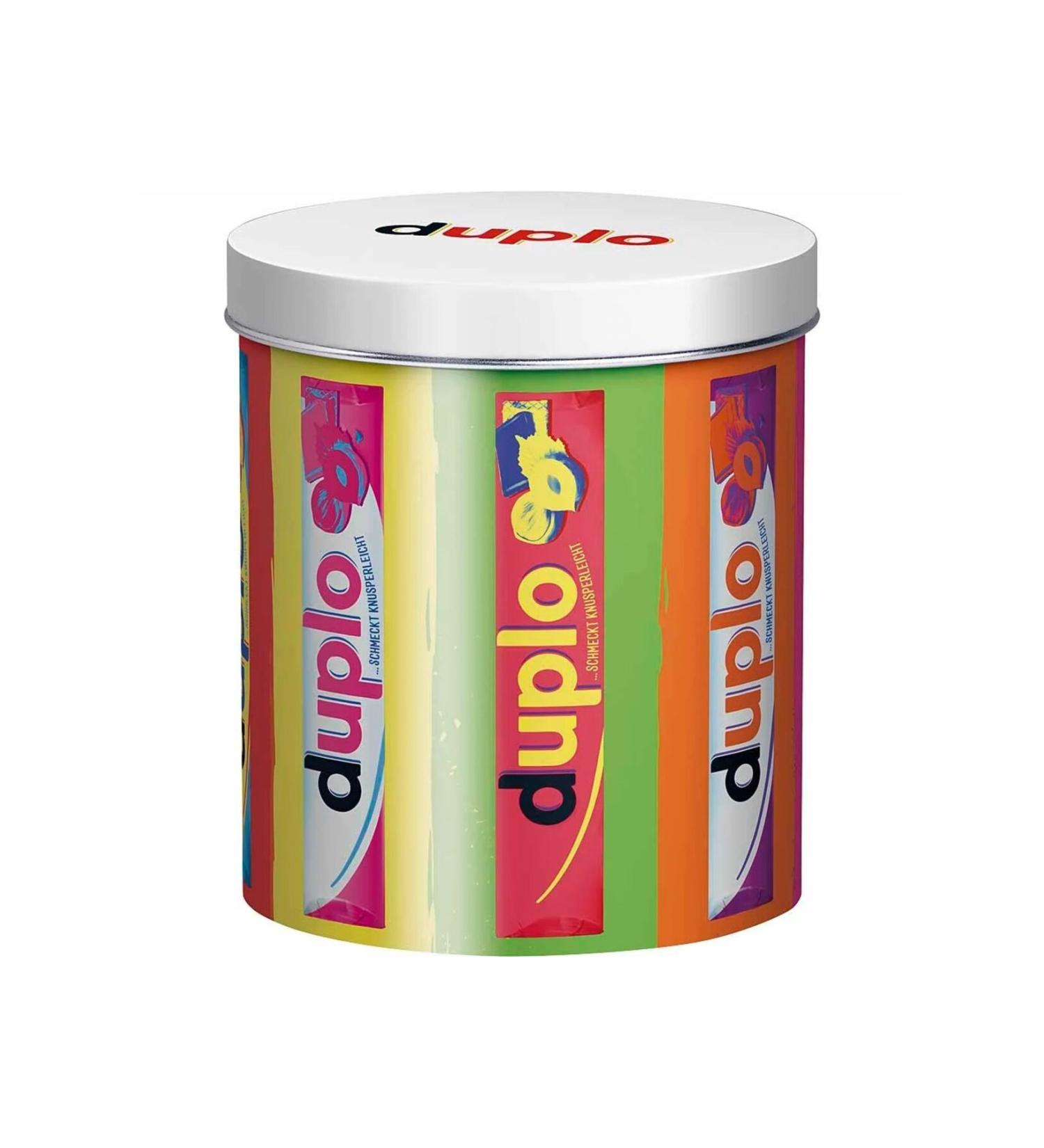 Ferrero Duplo in a Tin Box Pop-Art 24 Riegel 436 8g