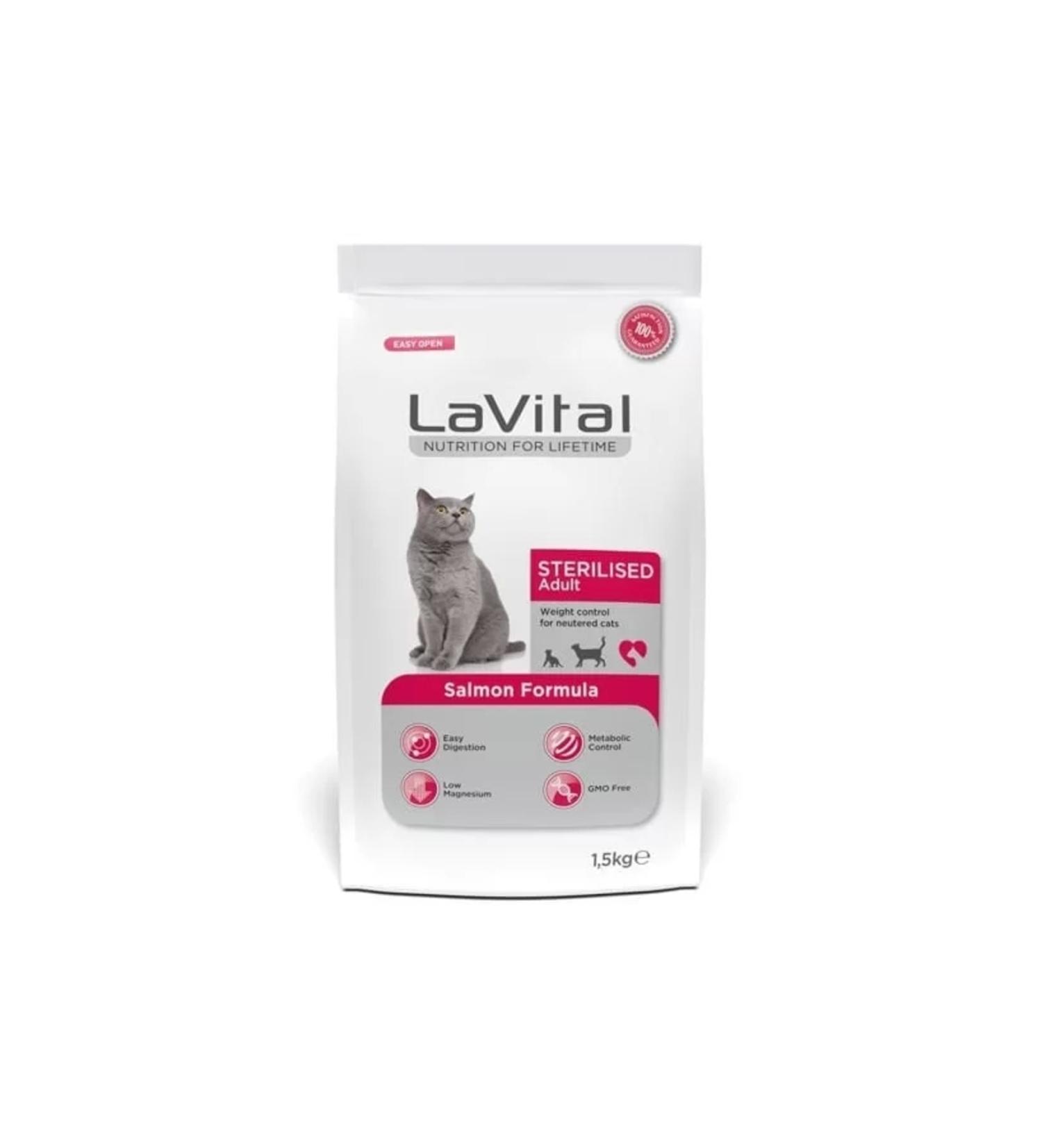La Vital Lavital Sterilized Salmon Sterilized Cat Food 1.5 Kg