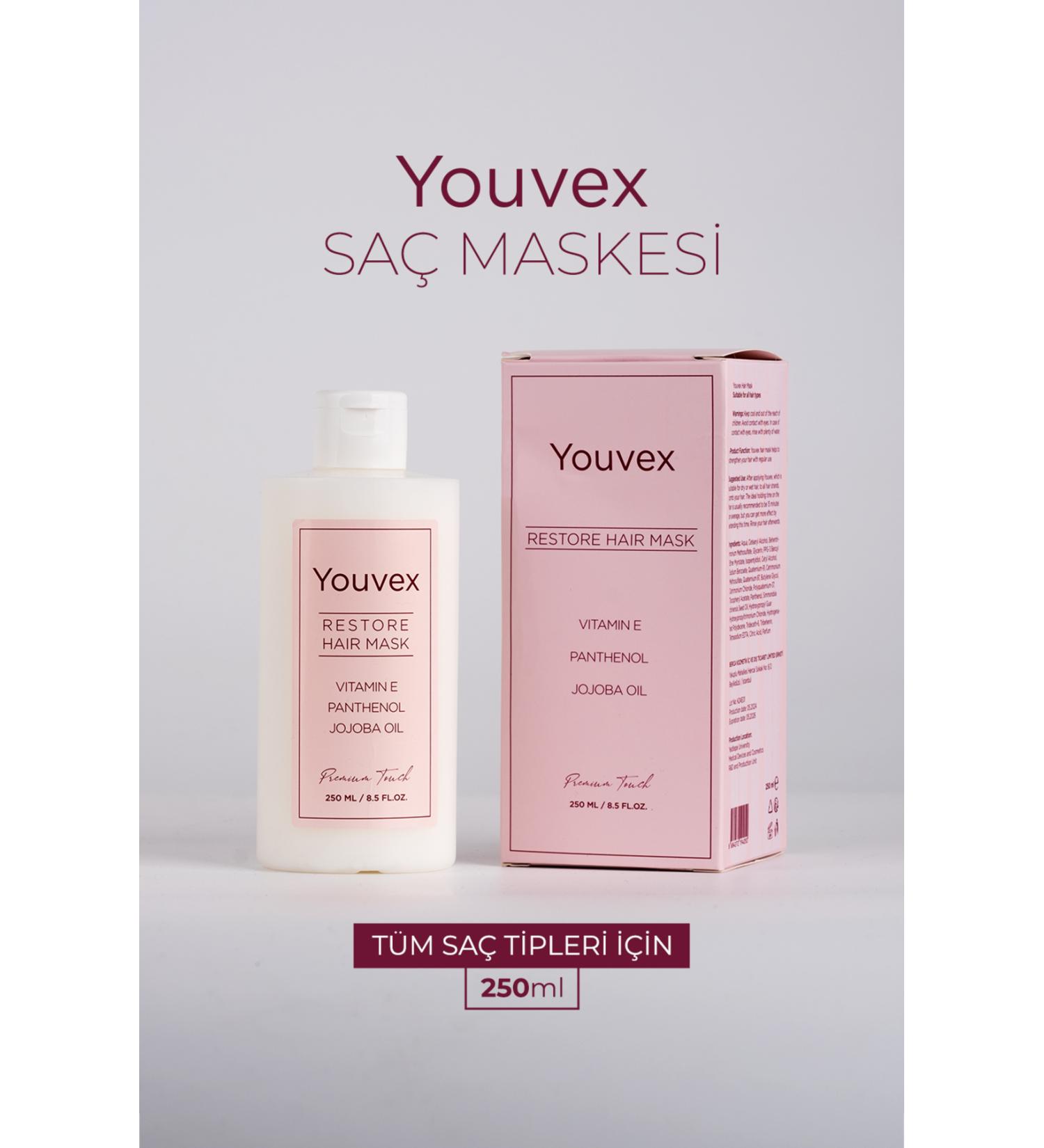 The Youvex Strengthening Nourishing and Repairing Hair Care Mask 250 ml - Buy Online on GoSupps.com
