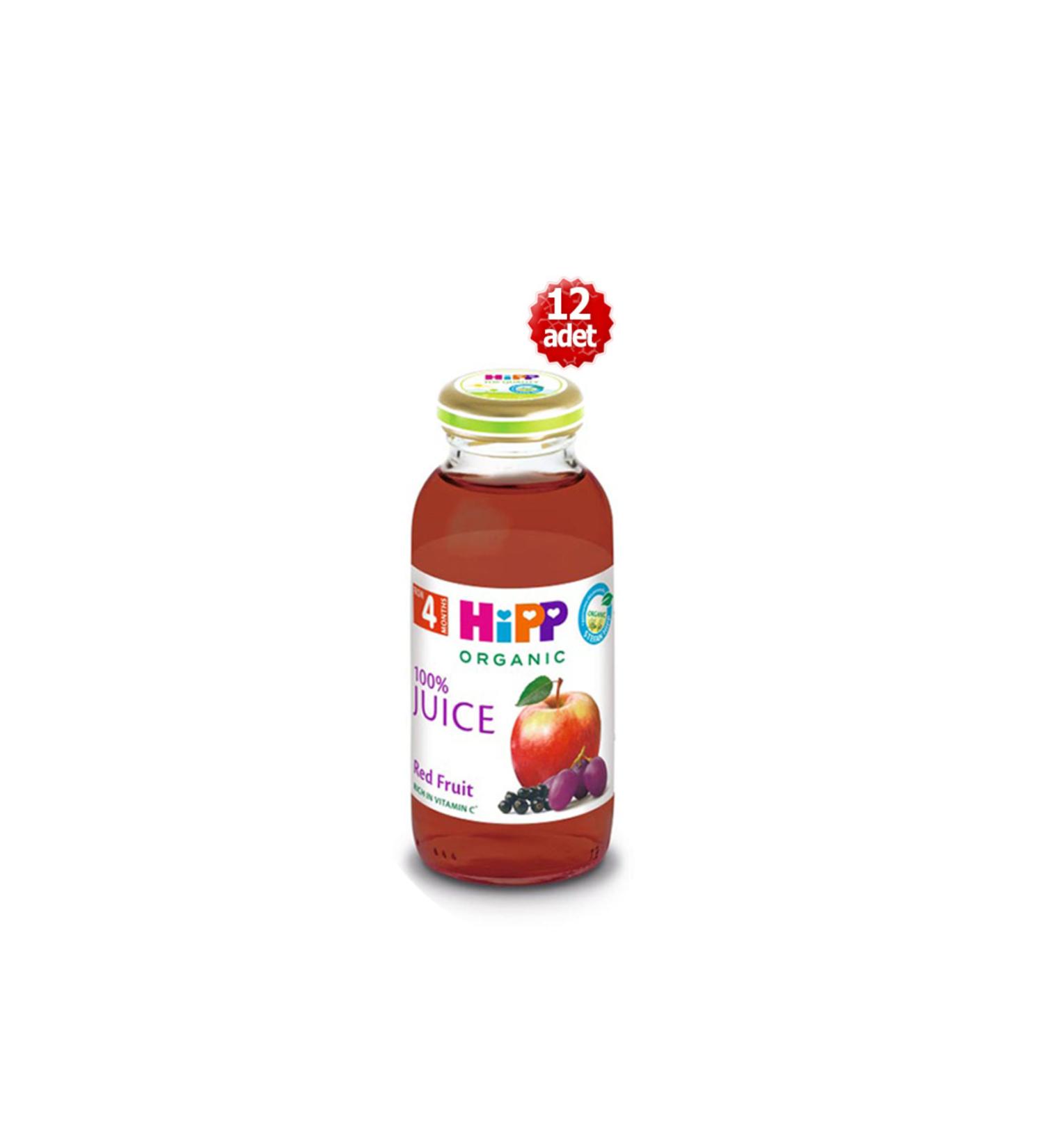Hipp Organic X 12 Red Fruit Apple Juice 200 ml