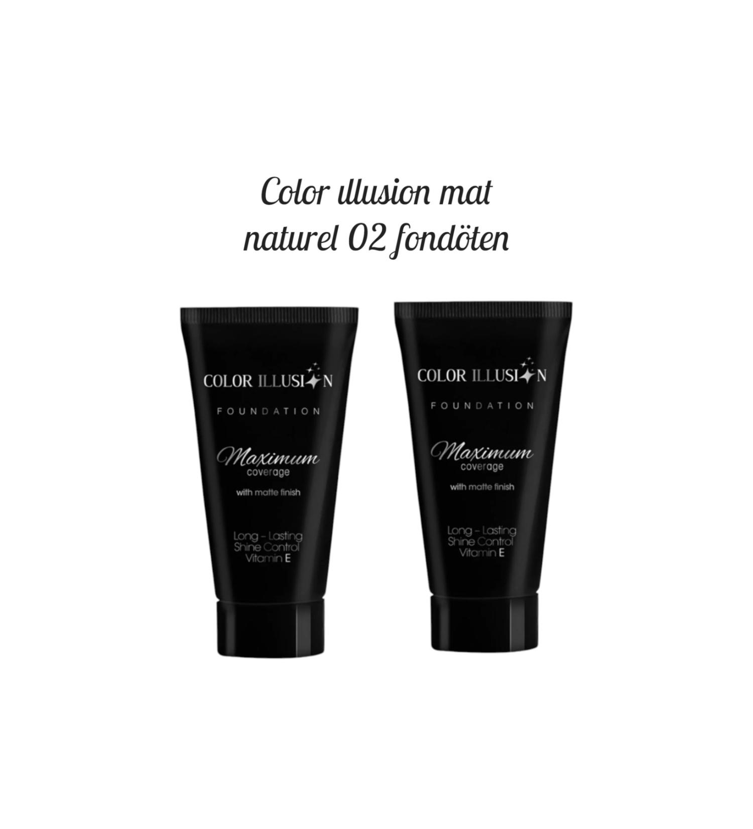 LUREVA Color Illusion Long-Lasting Matte Foundation Crystal Beige 30 ml Number 2 2 Pieces