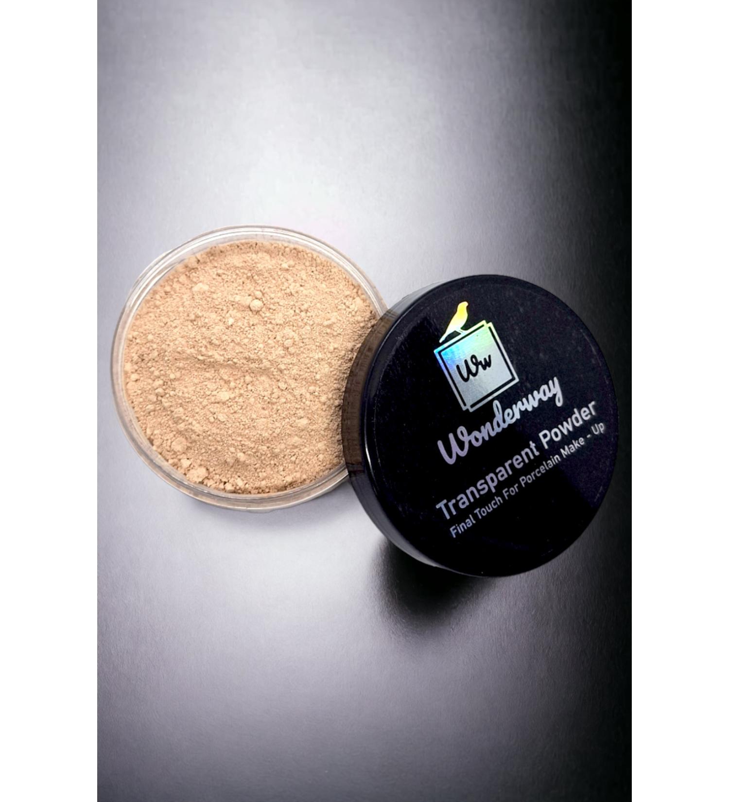 wonderway Porcelain Powder - Transparent Mineral Powder - With Sponge and Lip Pencil Gift - Buy Online on GoSupps.com