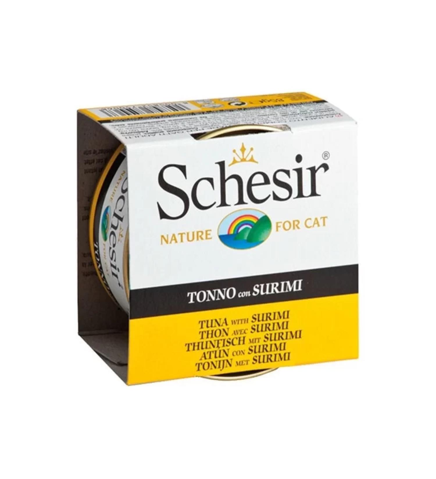 Schesir Tuna and Surimi Jelly Canned Cat Food 85 gr