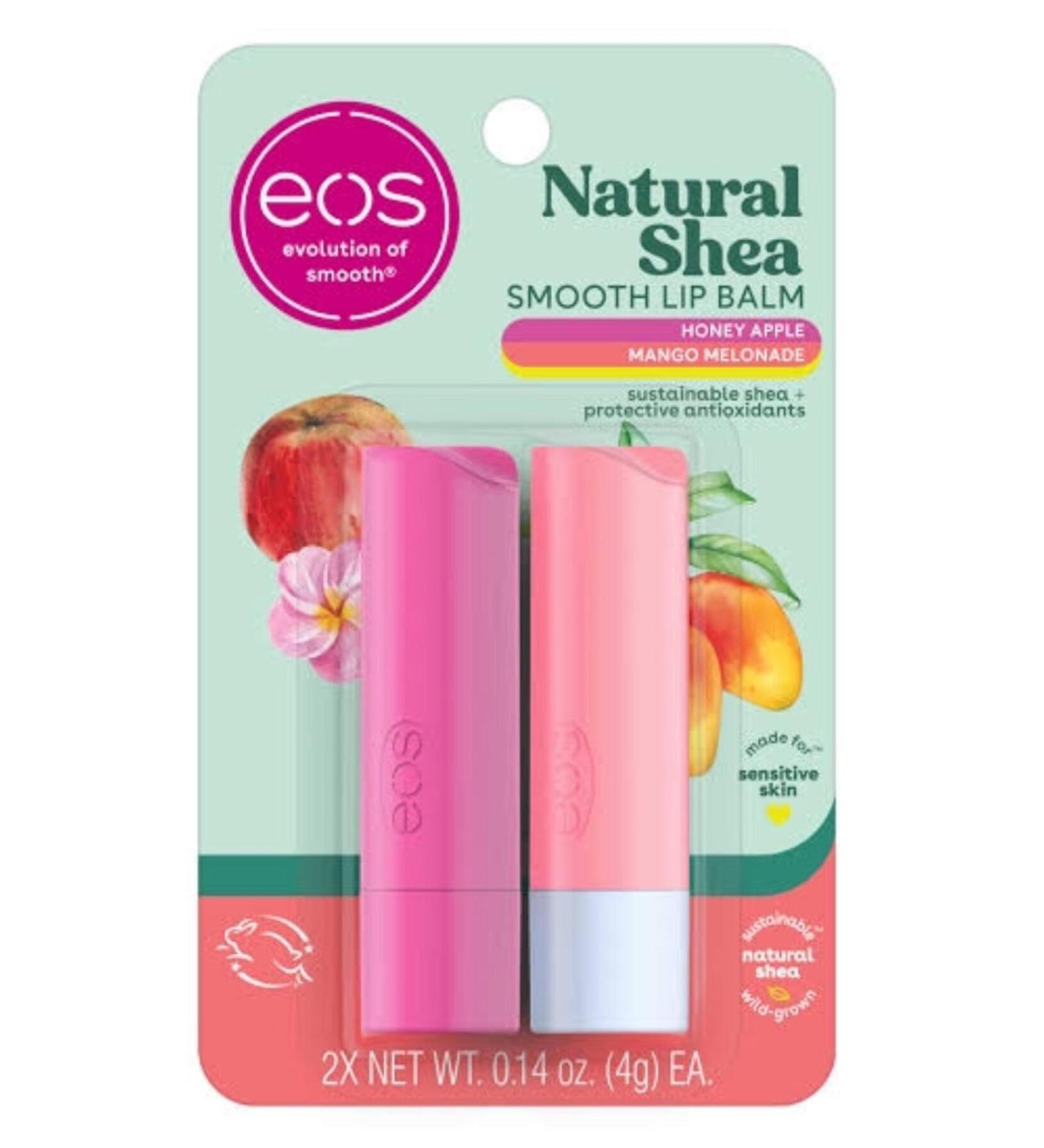 Eos Honey Apple & Mango Melonade 2-pack Lip balm 2x4g.