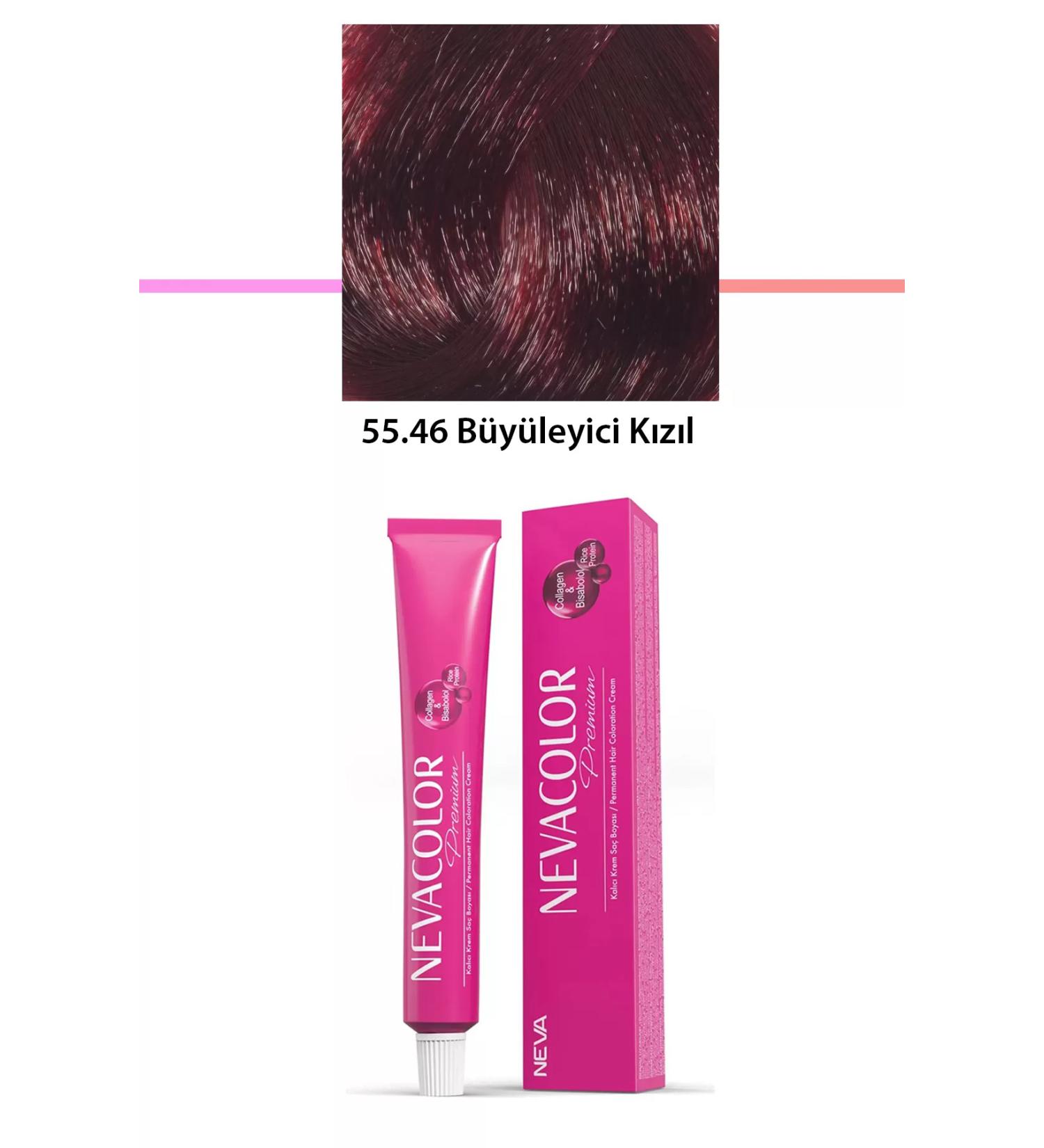 Heez Premium 55.46 Fascinating Red - Permanent Cream Hair Dye 50 g Tube