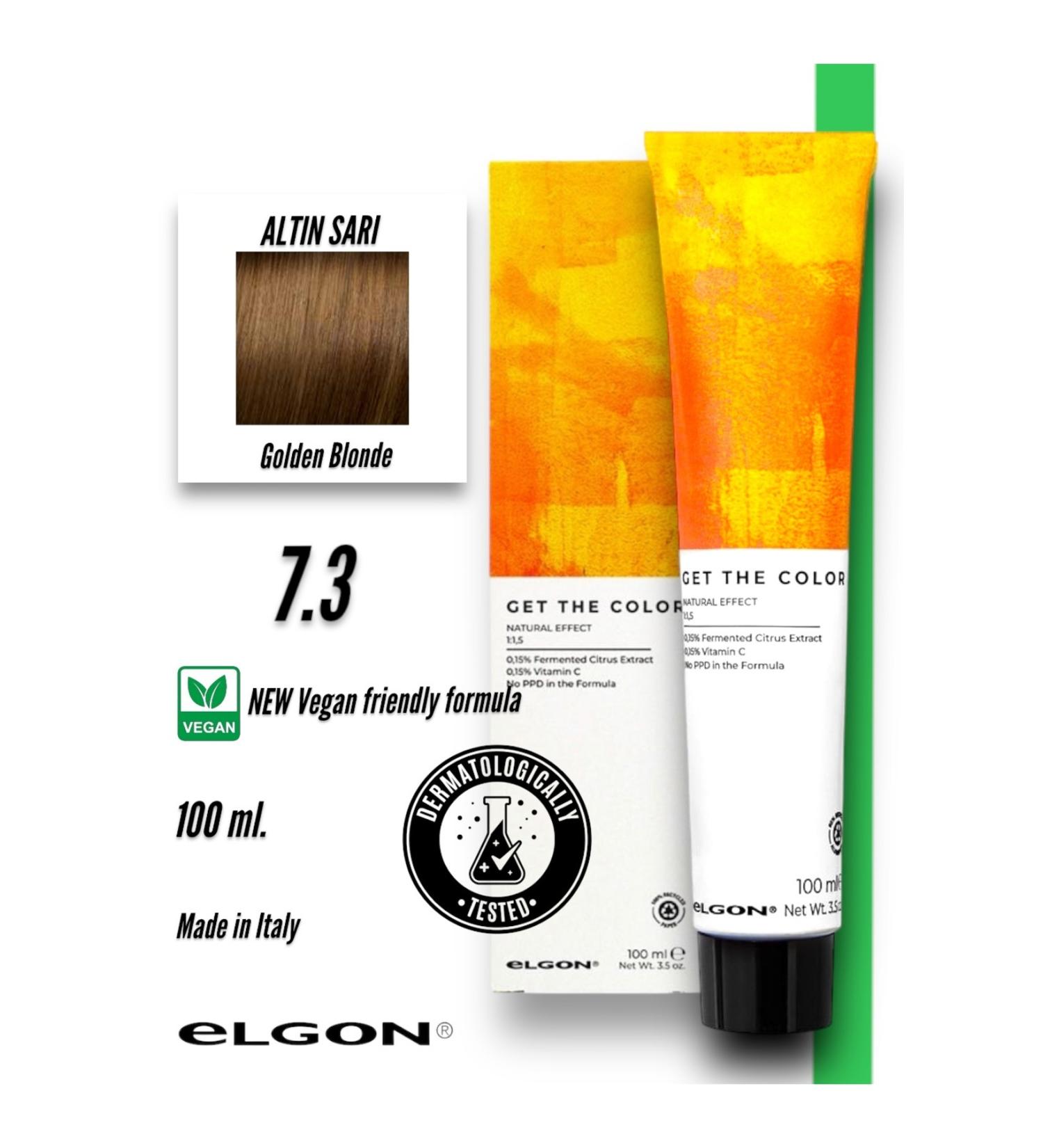 Elgon Get The Color 7.3 Professional Hair Dye (100 ml.) (Oxidizer-Free)