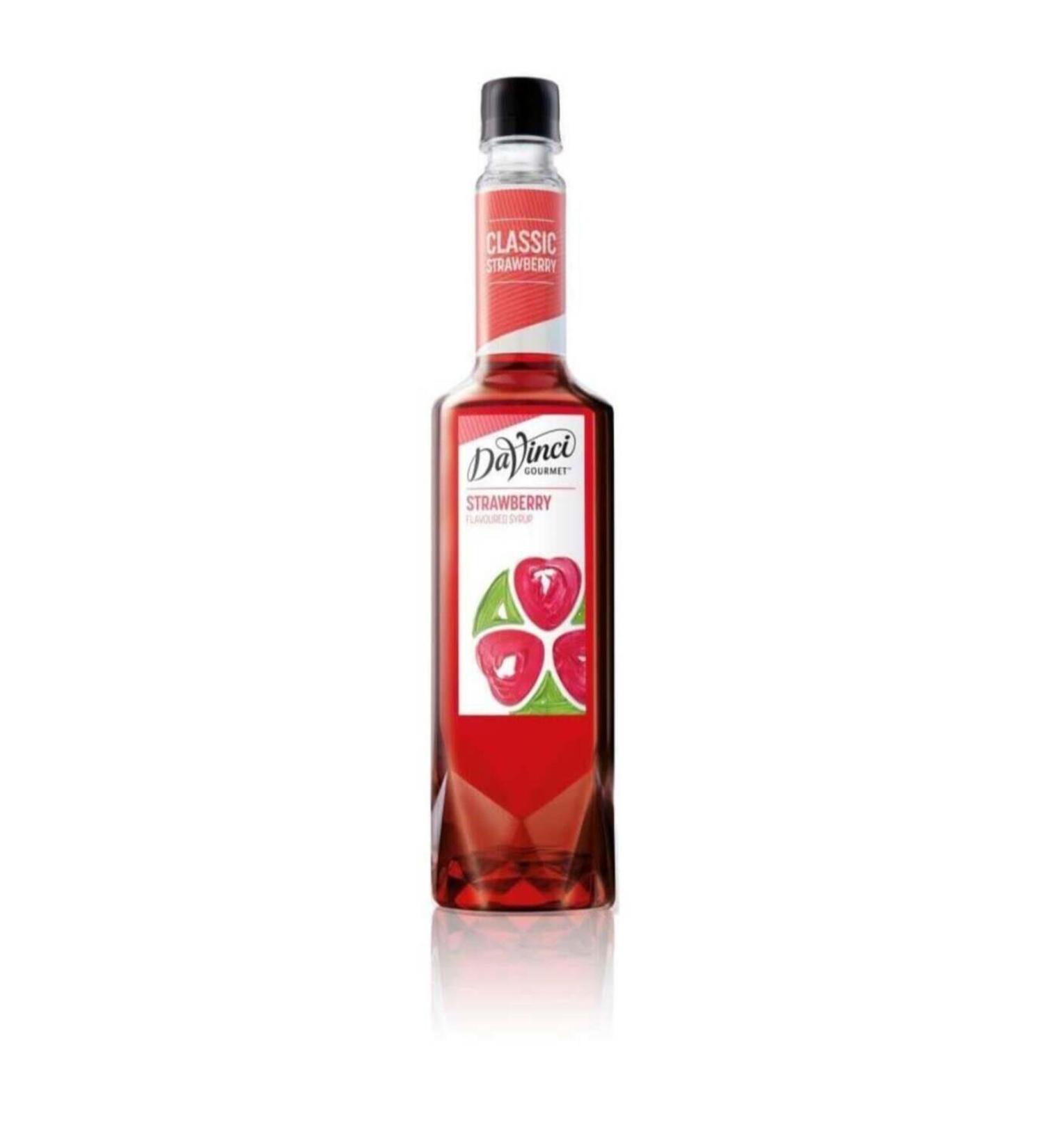 Da Vinci Gourmet Strawberry Flavored Cocktail Syrup 750 ML