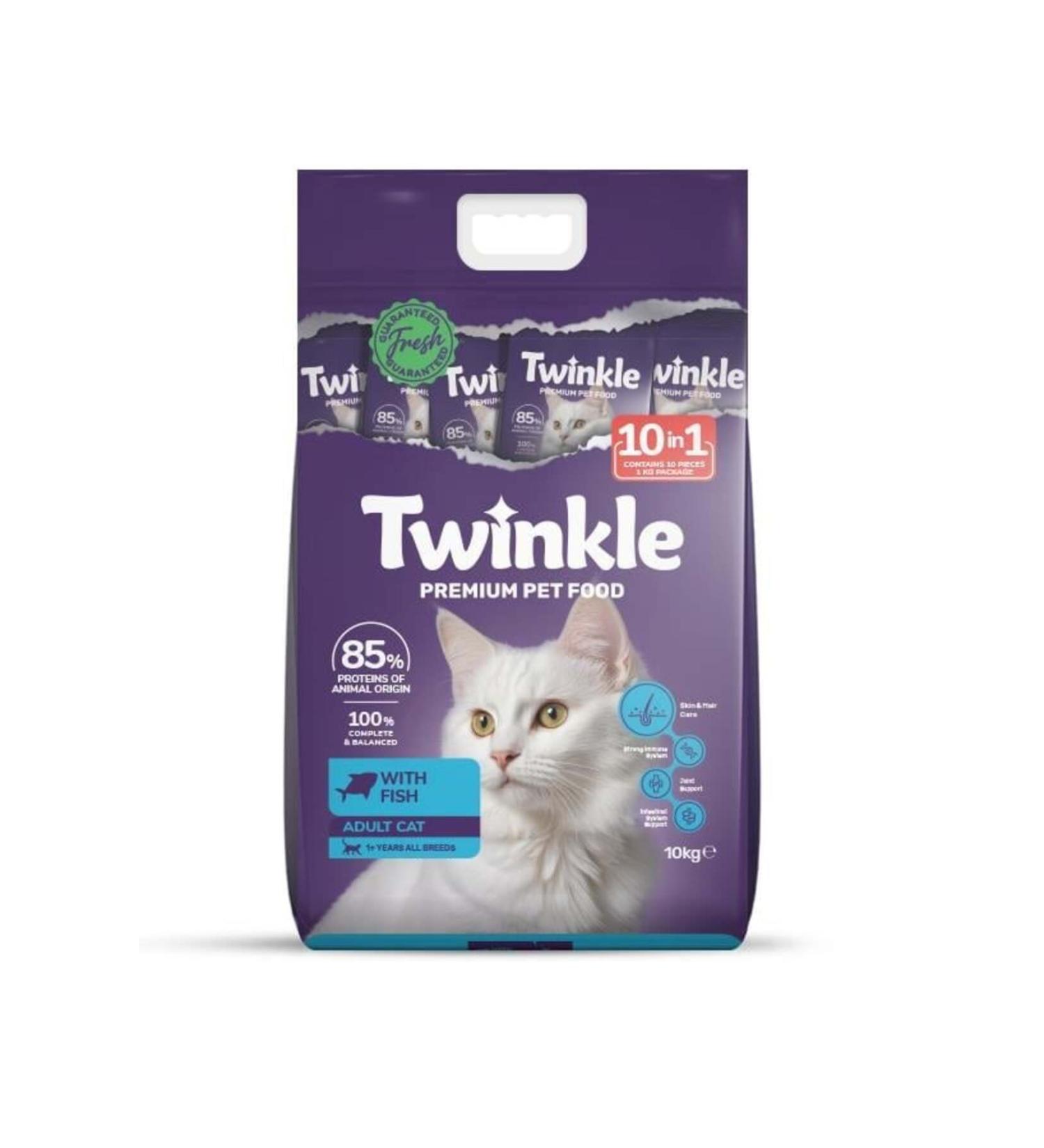 Twinkle Twinkle Fish Adult Cat Food 10 Kg. (10 in 1)