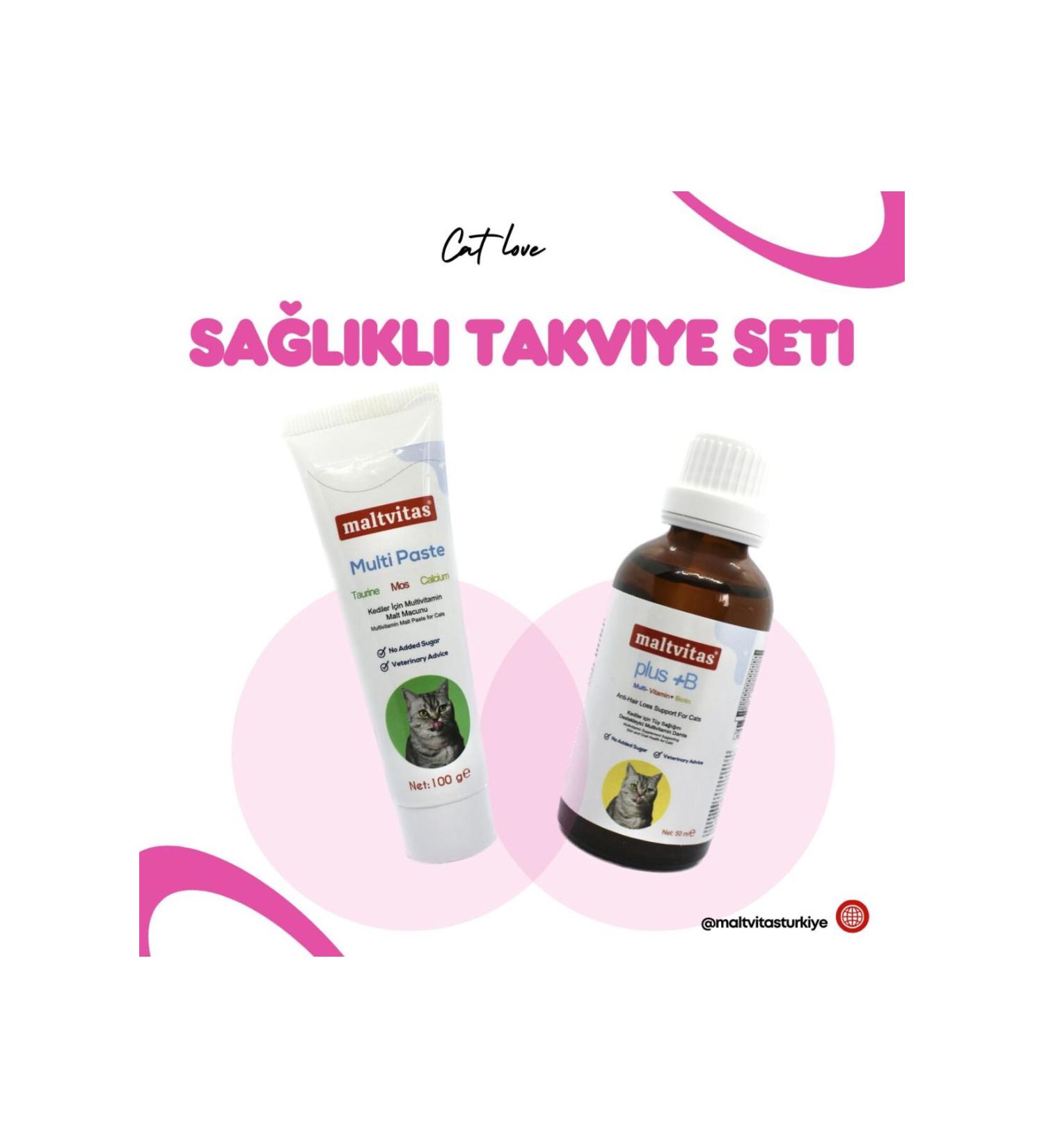 Maltvitas Cat Health Support Set - Set of 2 (Multi Paste & Plus B) - Buy Online on GoSupps.com