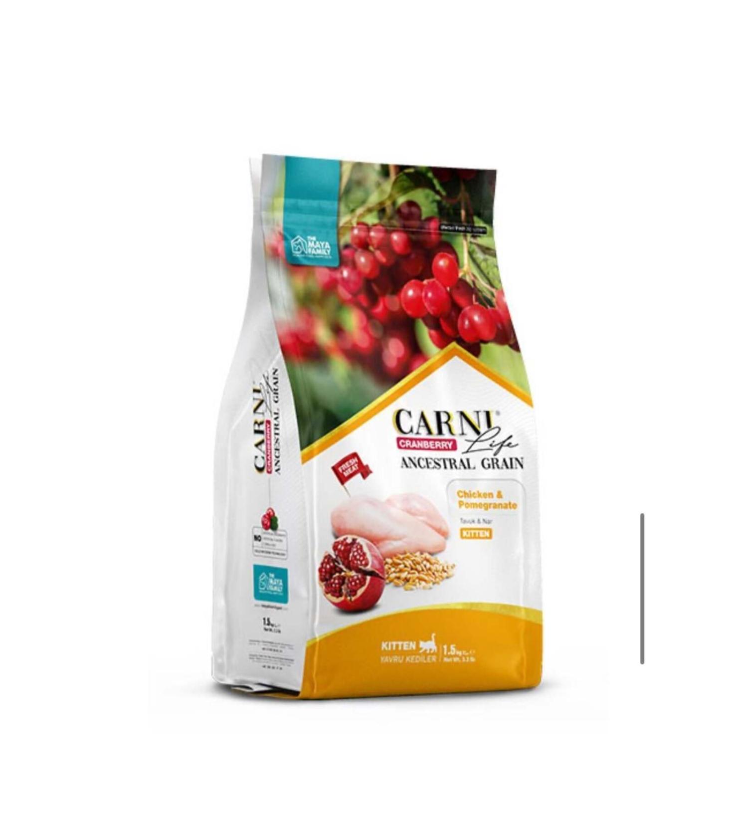 CARNI LIFE Carni Life Chicken Meat and Pomegranate Kitten Cat Food (10 KG)