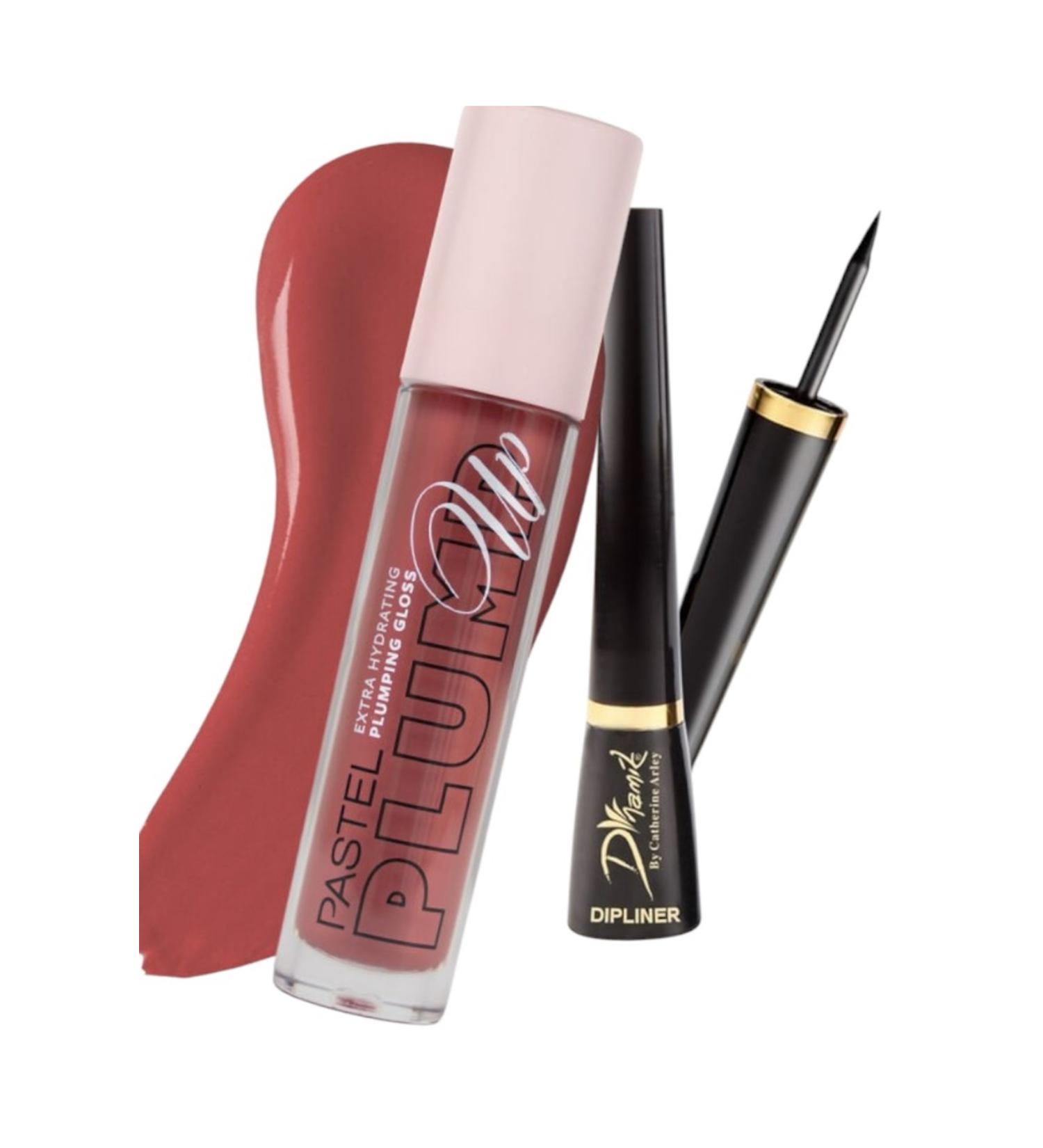 Pastel Plump Up 212 Hydrating Plumping Lip Gloss + Catherine Arley Dipliner Black