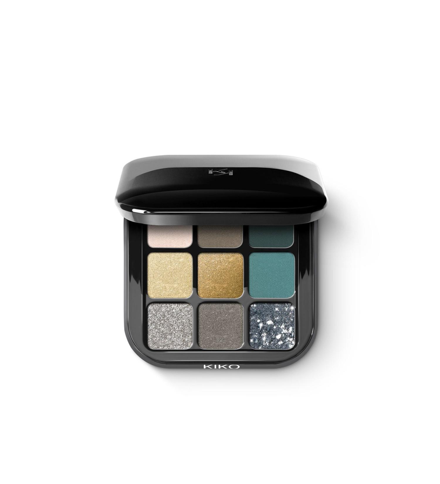 KIKO Easy-to-Apply Permanent Luminous Eye Palette with Light Texture - 06 Green Vibes Demb.2373