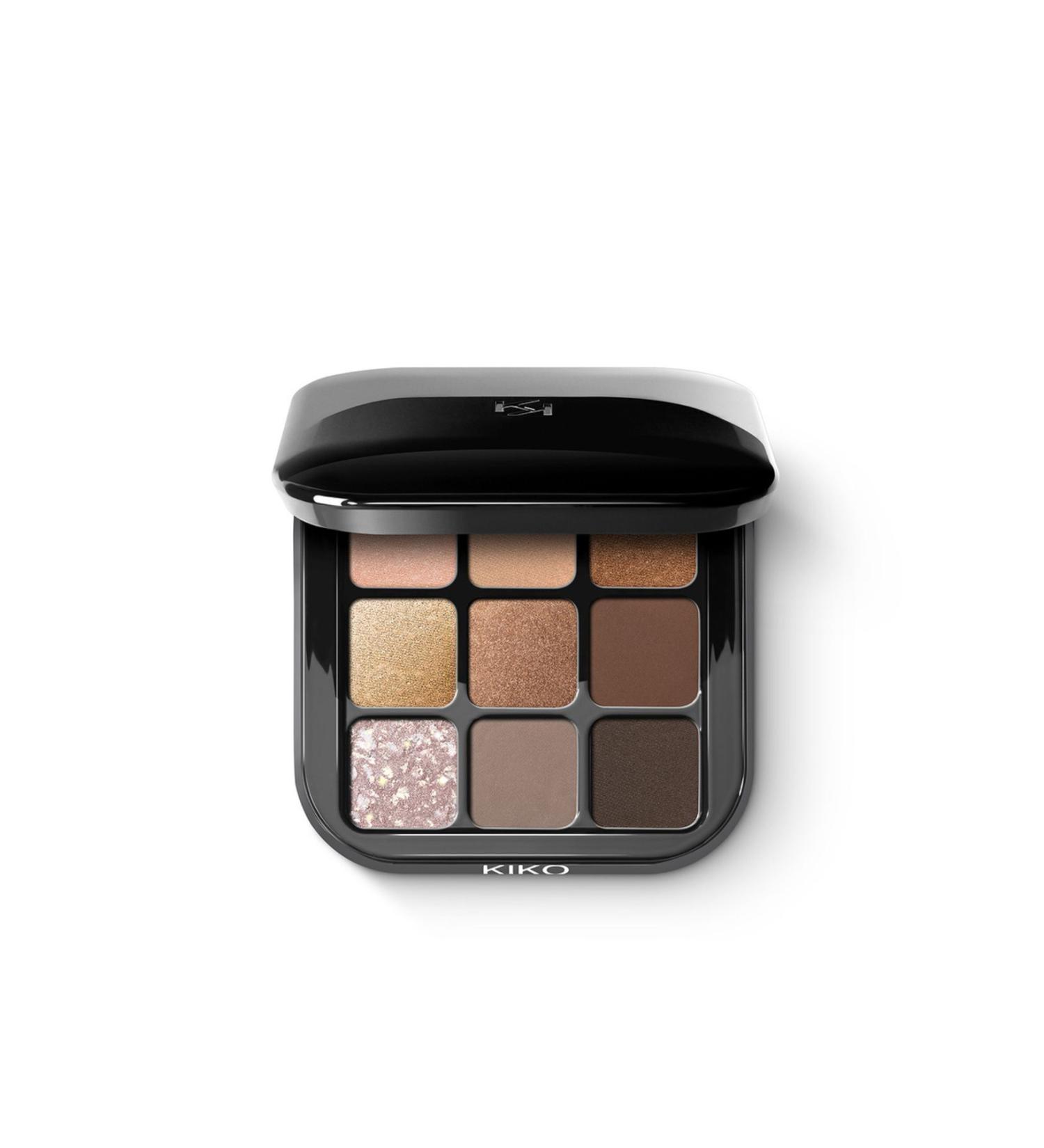 KIKO Easy-to-Apply Permanent Luminous Eyeshadow Palette with Light Texture - 01 Earth Tones