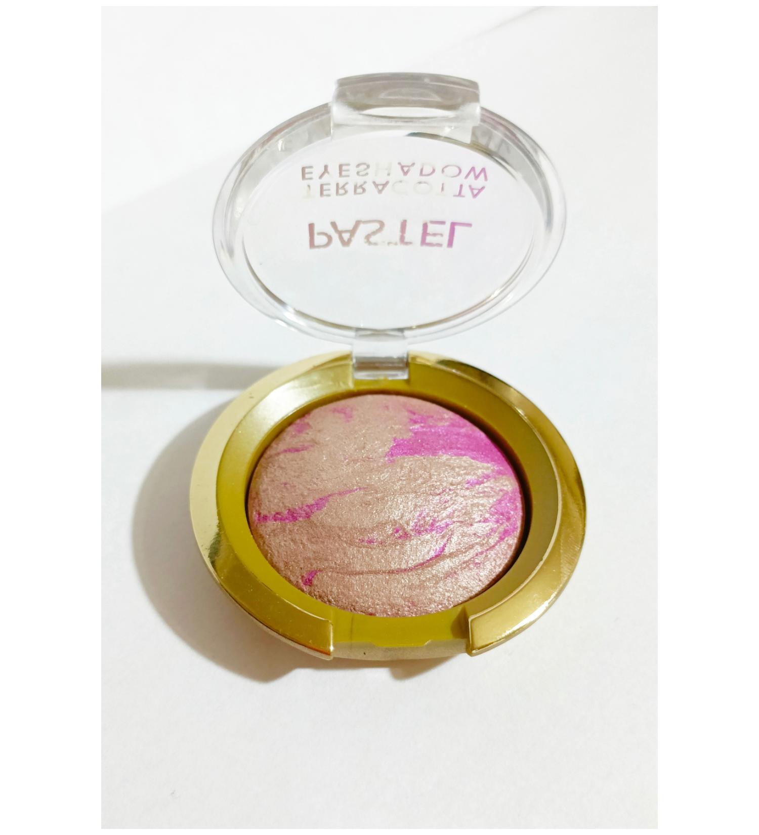 Pastel Terracotta Single Light Glitter Eyeshadow Pink on Beige No:78