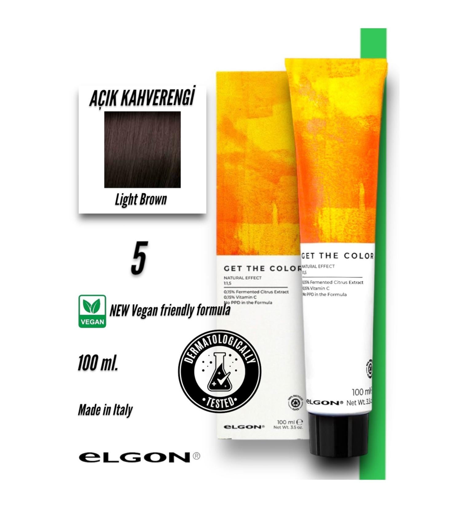 Elgon Get The Color 5 Professional Hair Dye (100 ml.) (Oxidizer-Free) - Buy Online on GoSupps.com
