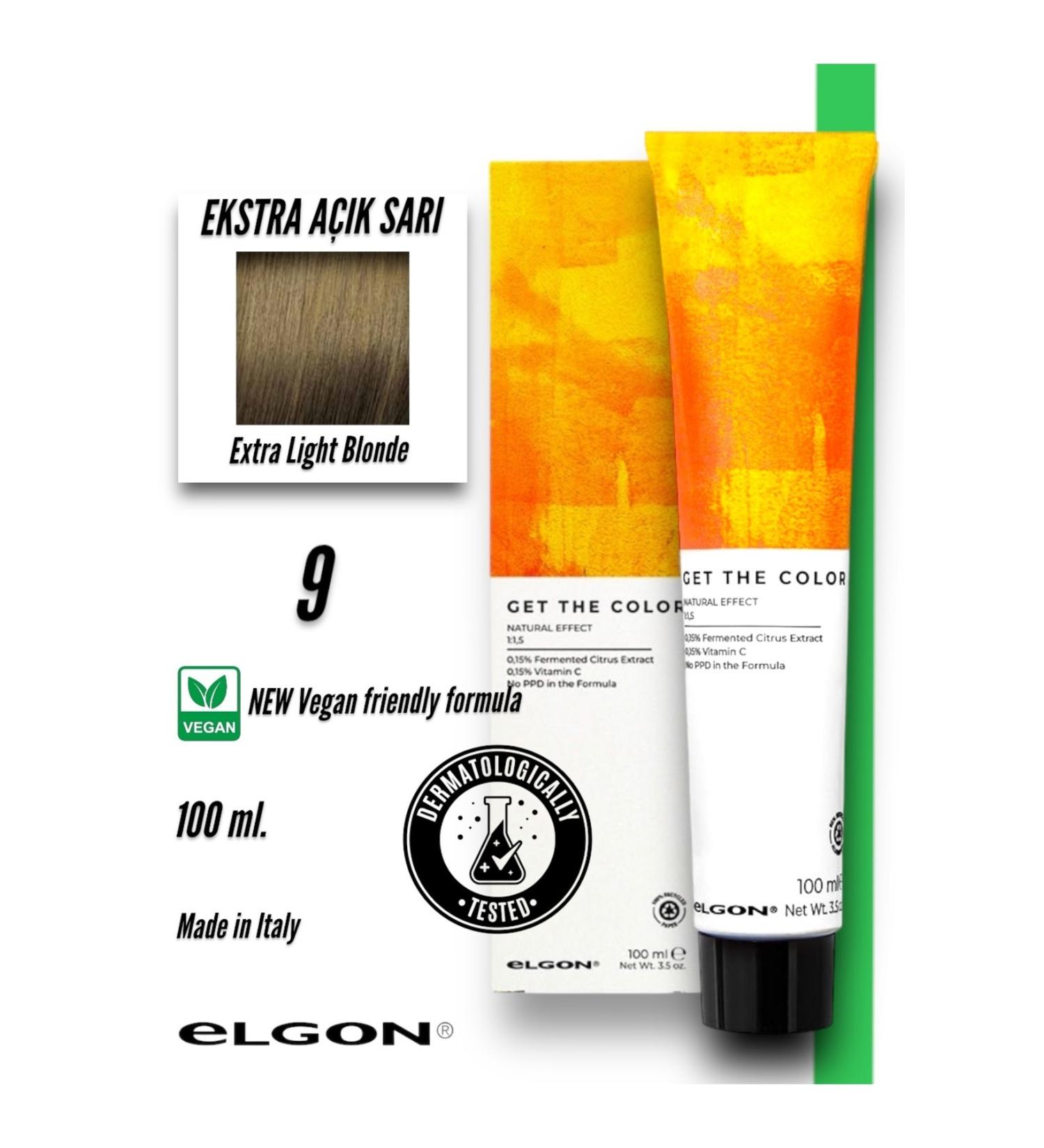 Elgon Get The Color 9 Professional Hair Dye (100 ml.) (Oxidizer-Free)
