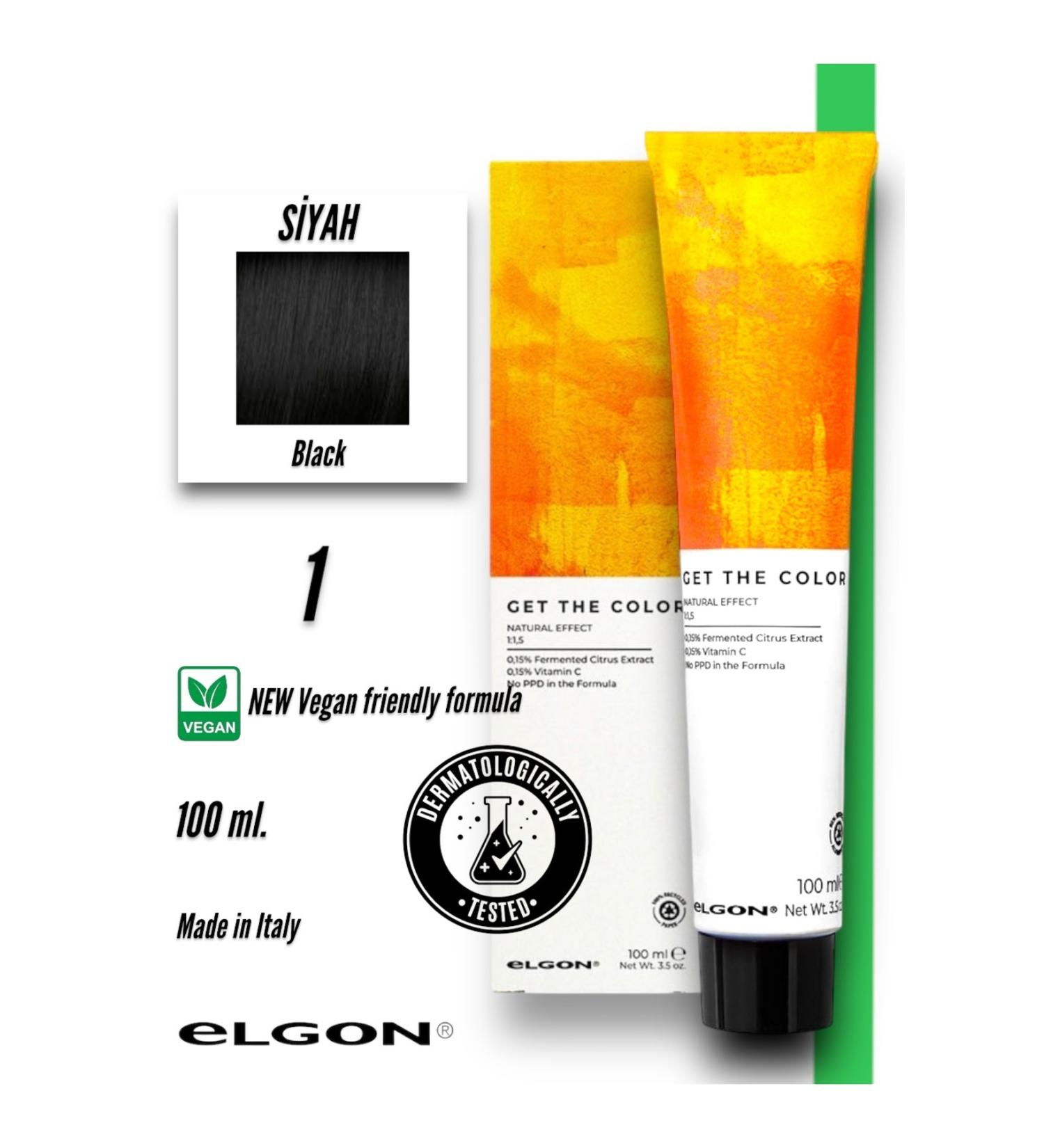 Elgon Get The Color 1 Professional Hair Dye (100 ml.) (Oxidizer-Free)
