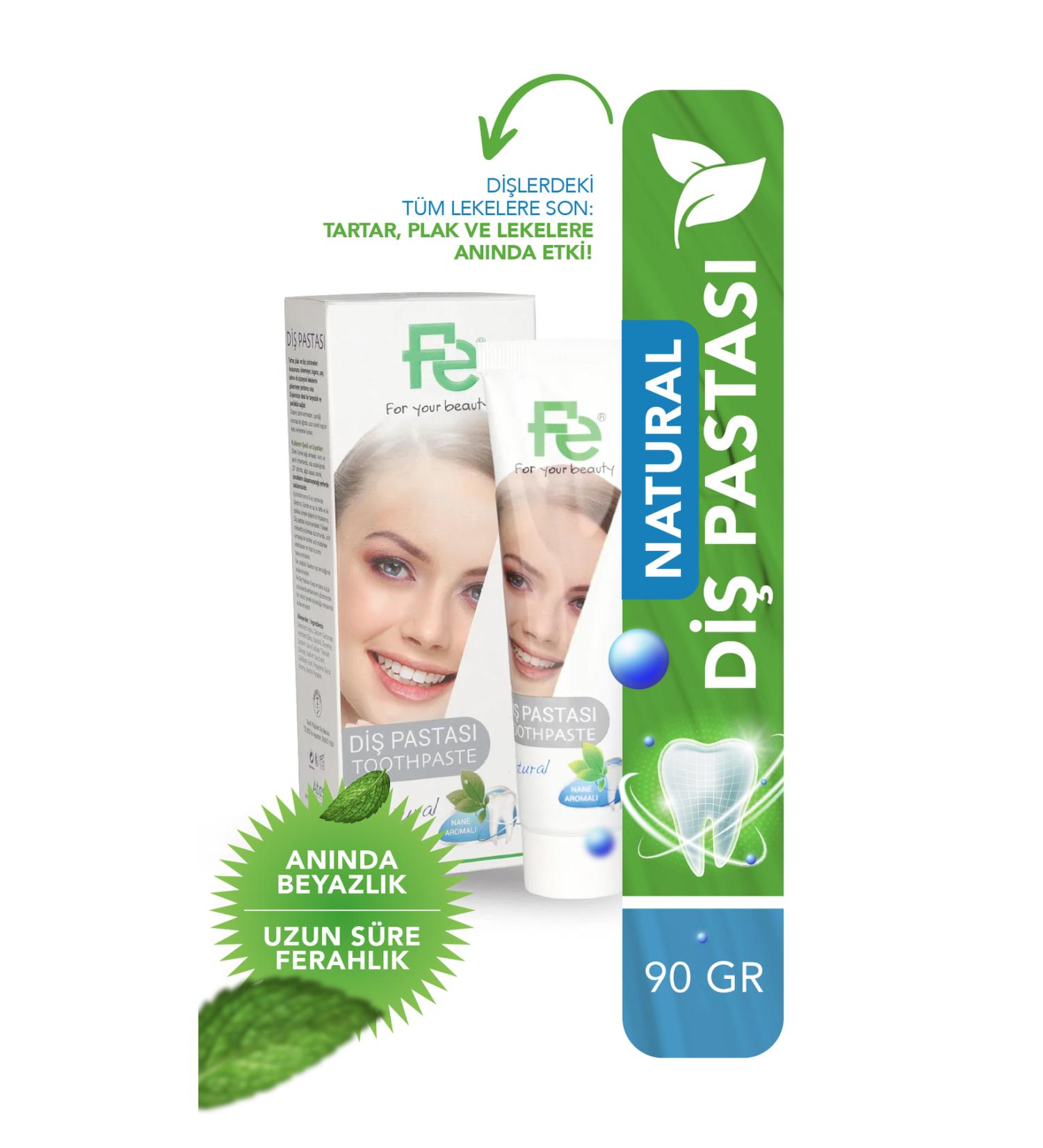Fe Whitening Toothpaste Natural 90 gr - Buy Online on GoSupps.com