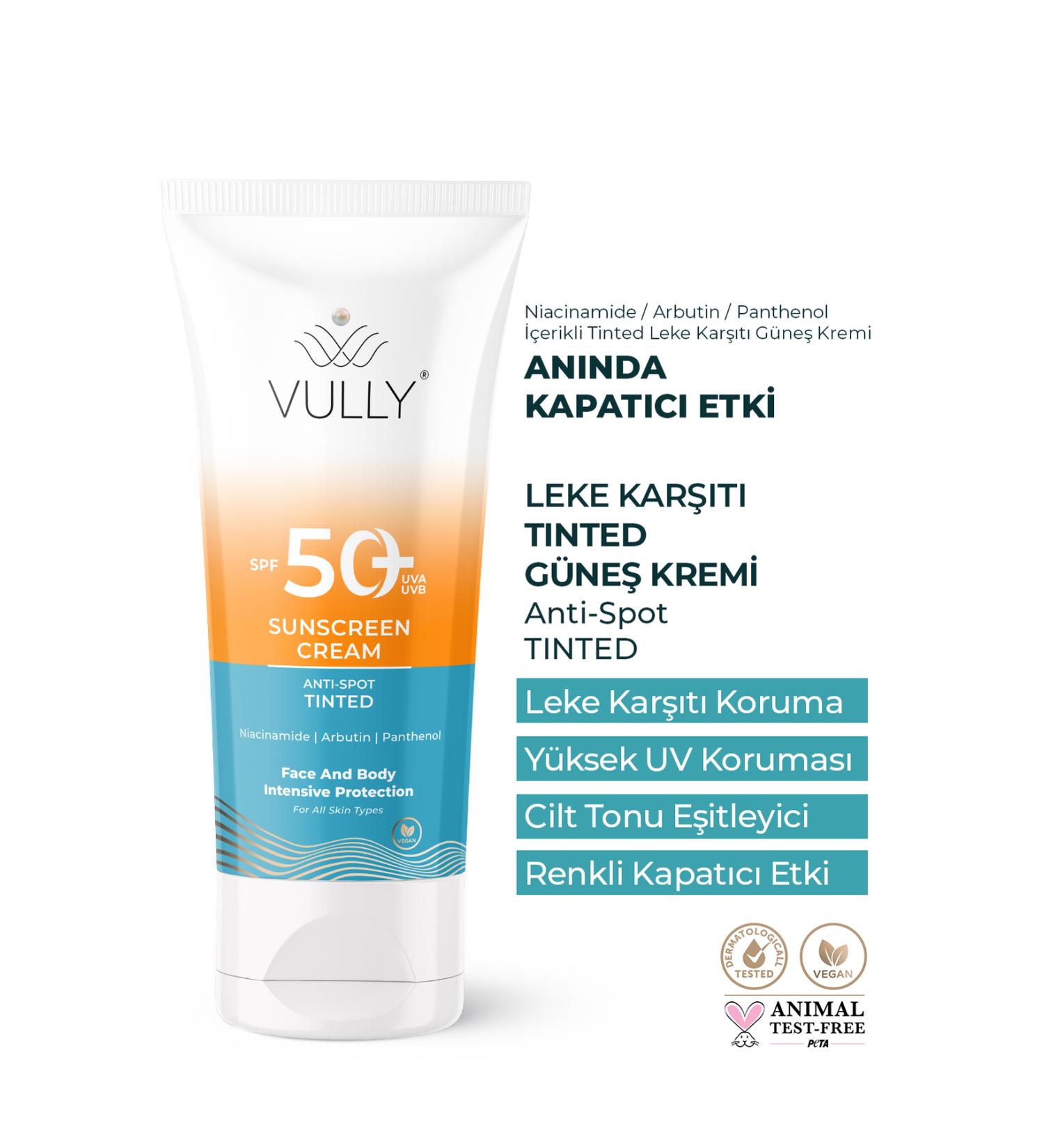 VULLY Anti-Spot - Skin Tone Equalizer Tinted Concealer Effective High Protection Spf+50 Sun Cream 50 Ml - Buy Online on GoSupps.com