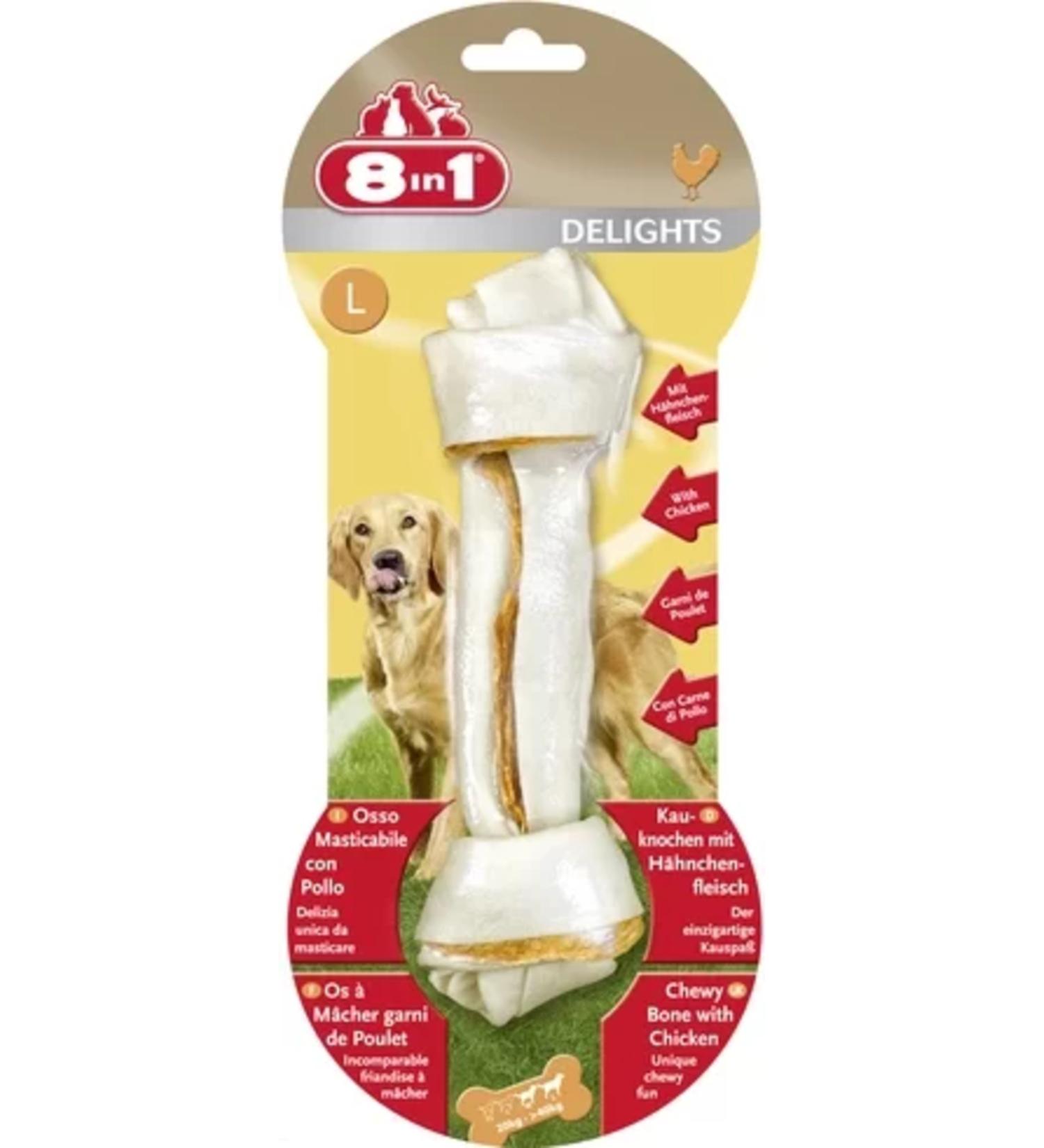 Your Manufacturer 8 In 1 Delights Bones Chicken Dog Bone Award Large 85 Gr