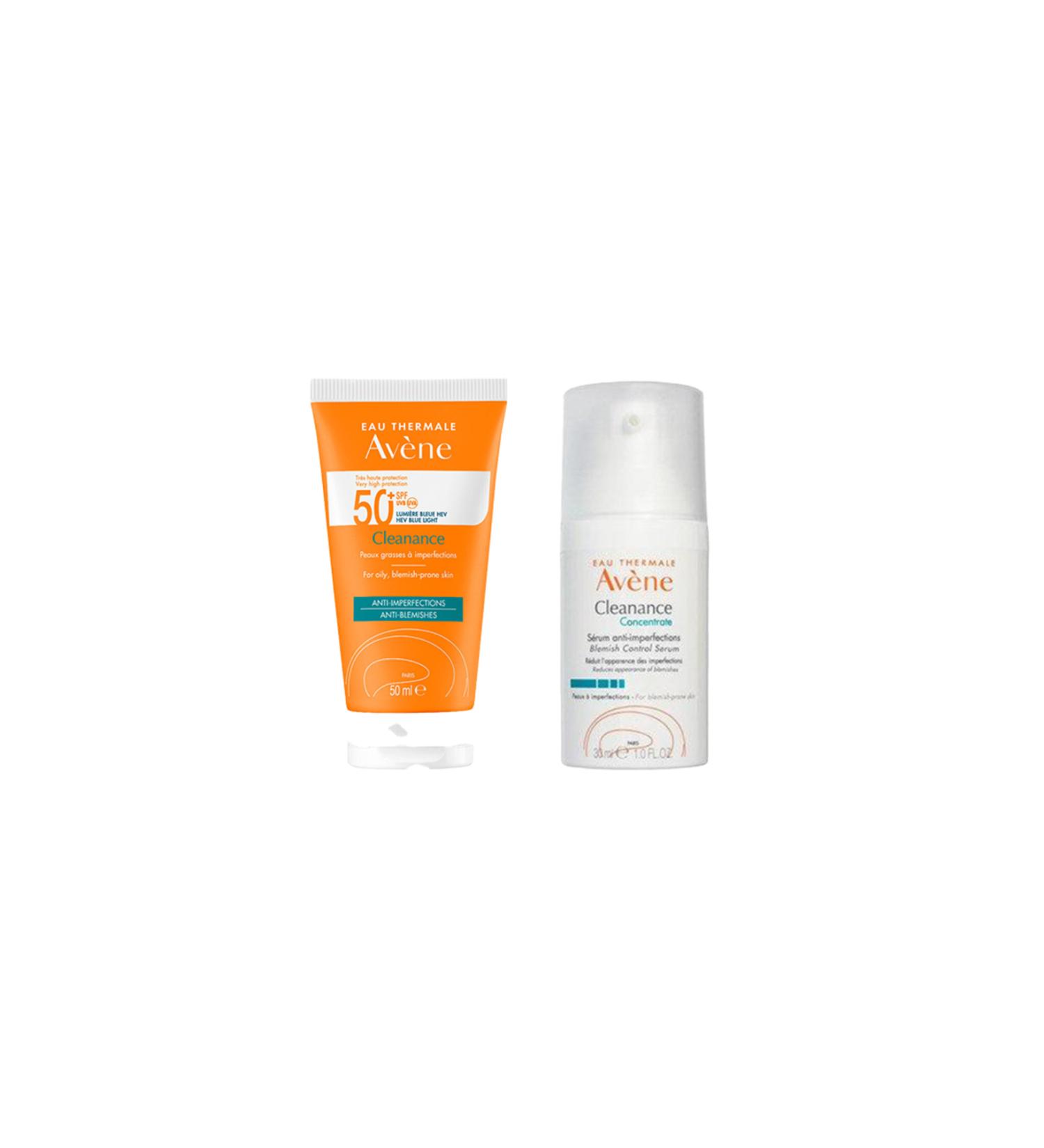 Avene Oily Skin SPF50+ and Care Cream Set