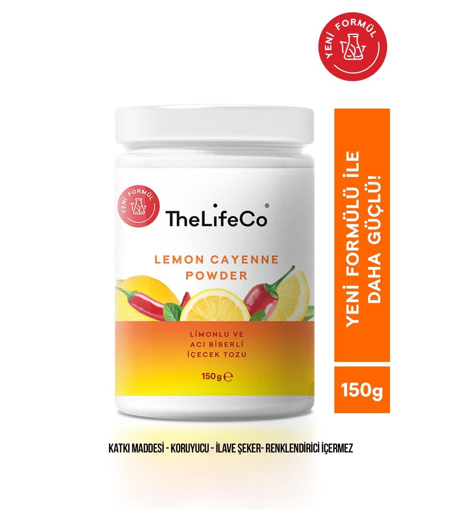 TheLifeCo Lemon Cayenne - Lemon Cayenne Drink Powder 150g - Buy Online on GoSupps.com