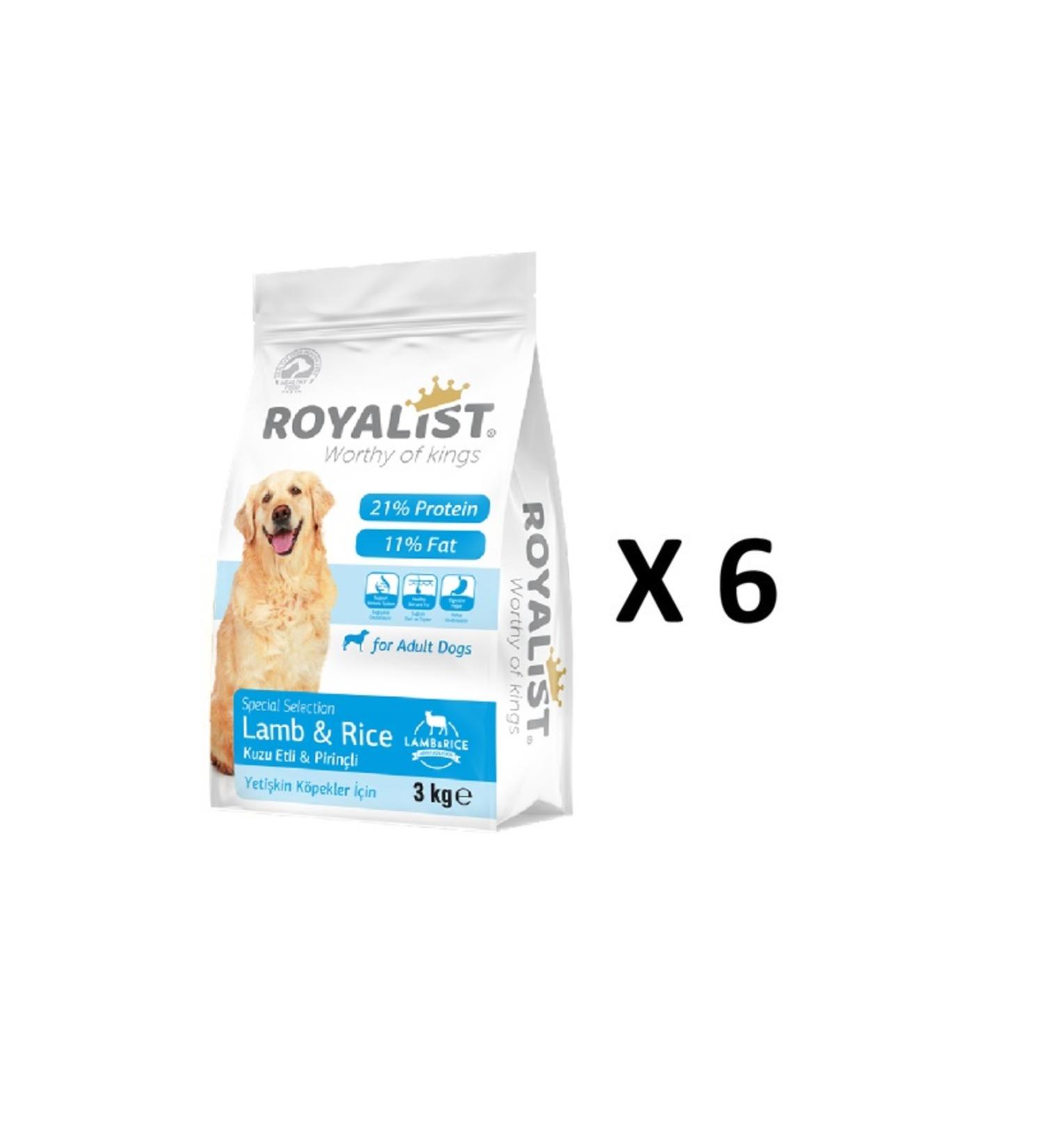 Royalist Dog Lamb Adult Lamb Dog Food 3 kg 6 pieces