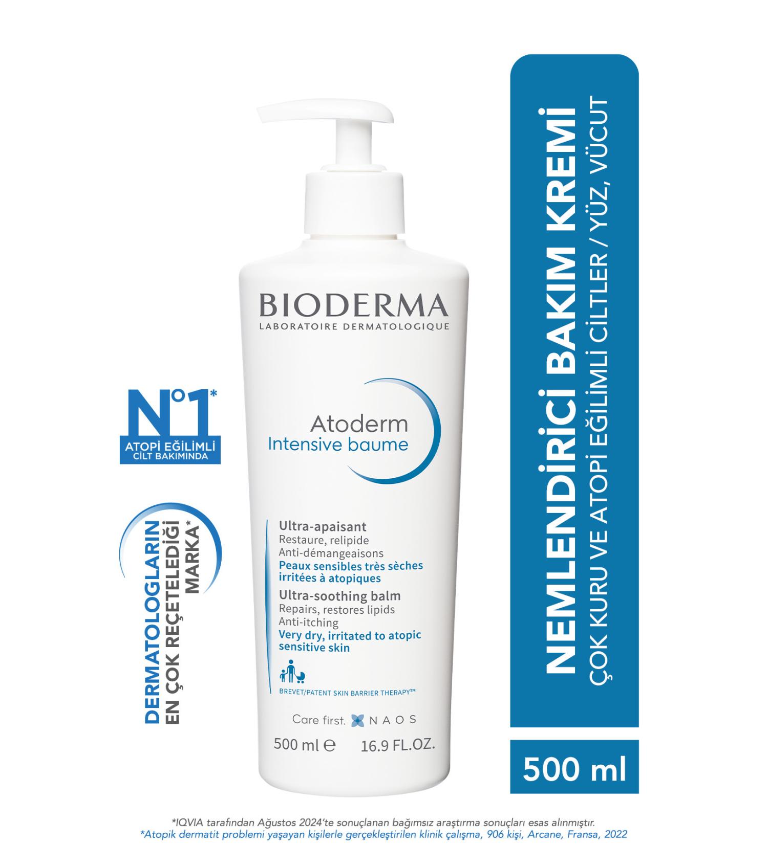 Bioderma Atoderm Intensive Balm Moisturizing Cream for Very Dry Atopic Skin 500 ml - Buy Online on GoSupps.com