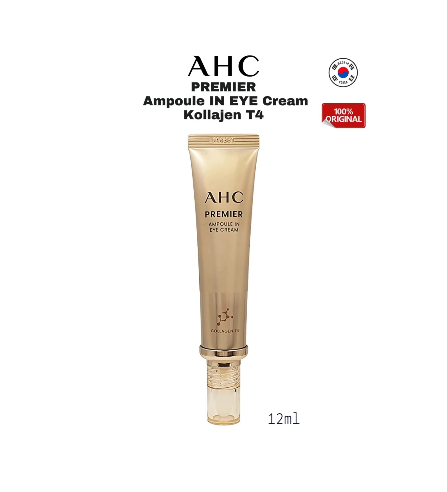 AHC Premier Ampoule Eye Cream Collagen T4. Nourishing ampoule eye cream with collagen 12ml - Buy Online on GoSupps.com