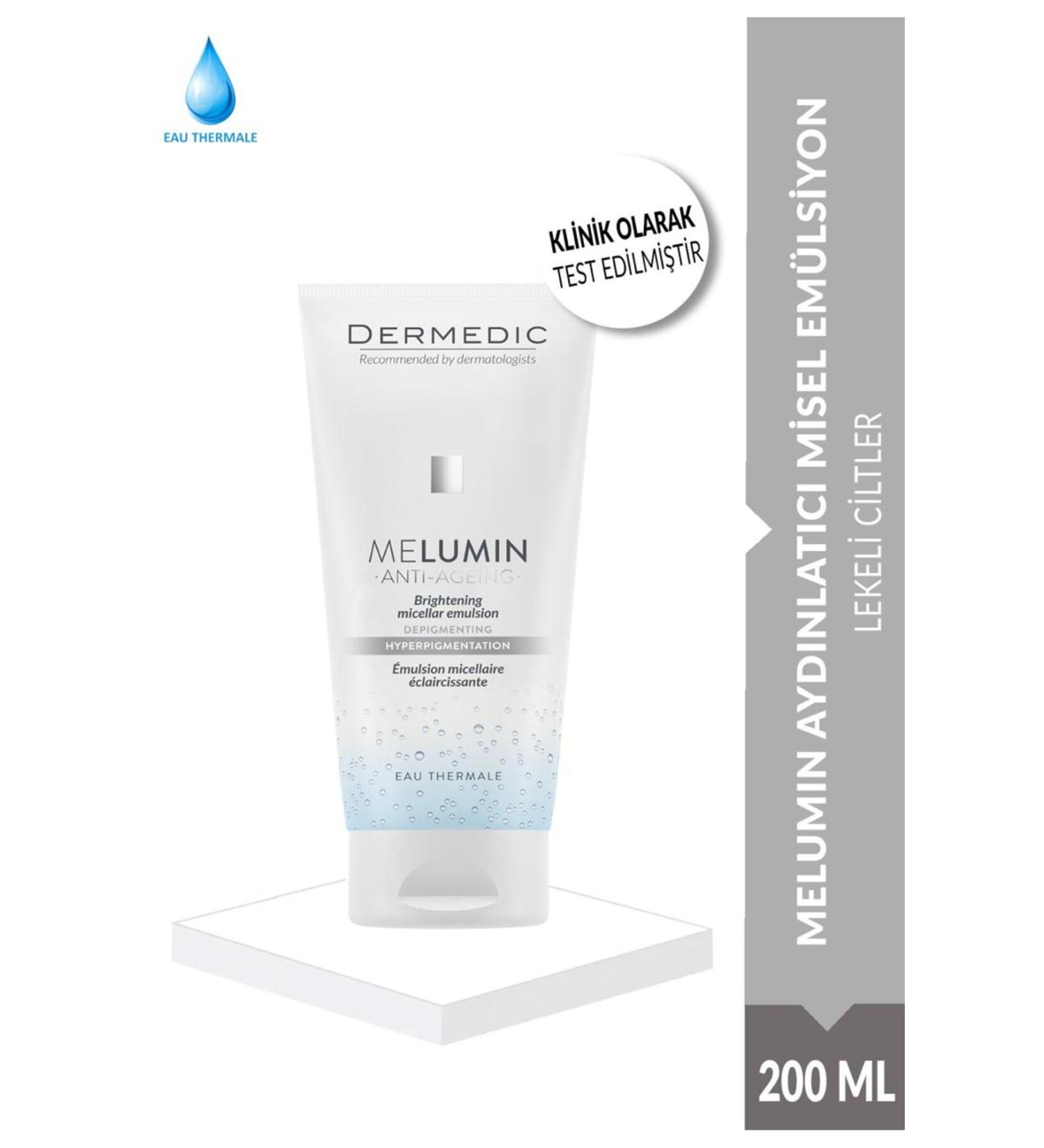 DERMEDIC MELUMIN BRIGHTENING MICEL EMULSION 200ML - Buy Online on GoSupps.com