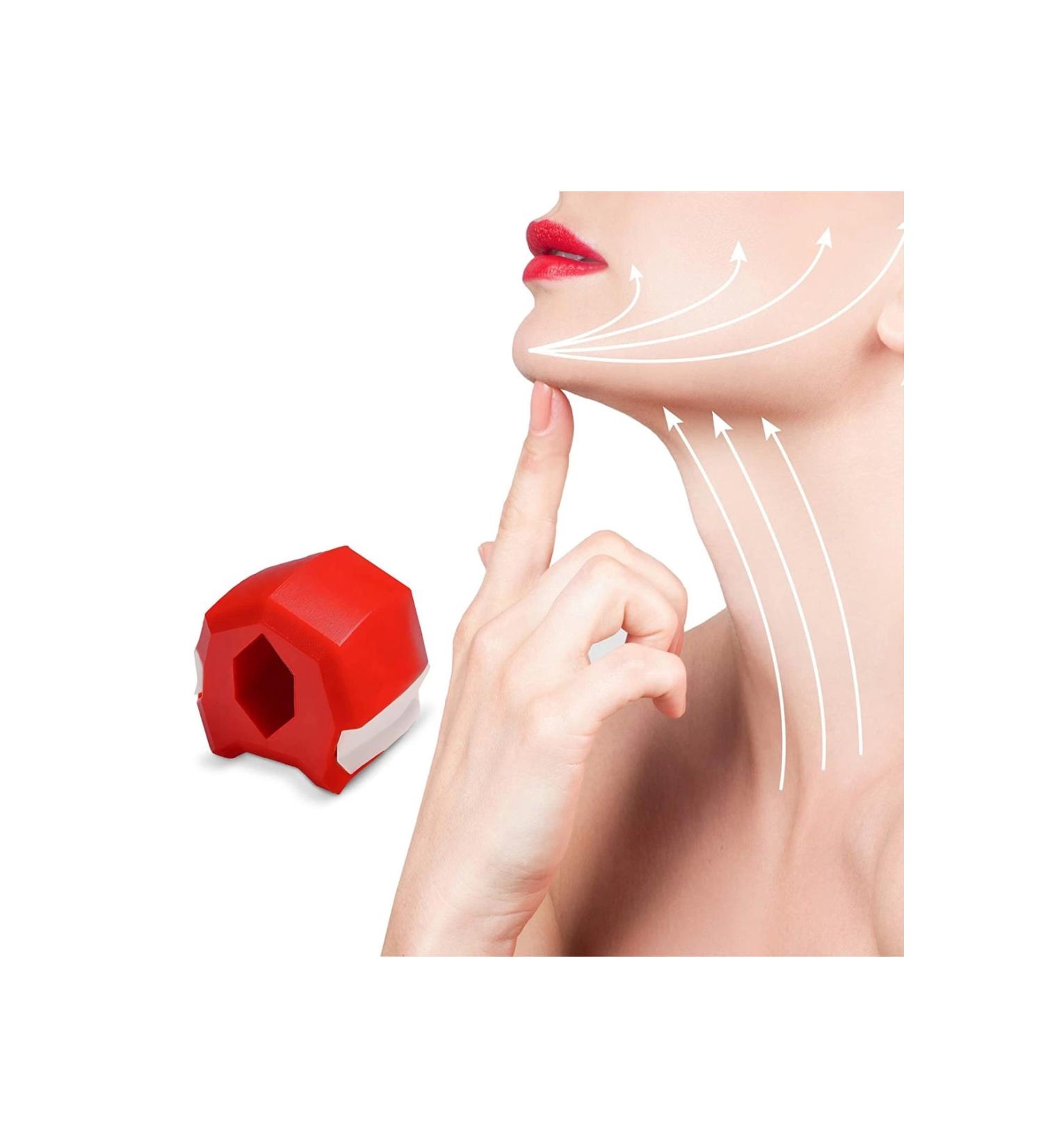 Easy Supply Easy to Use Jawline Strengthening Jawline Exercise Ball (red)