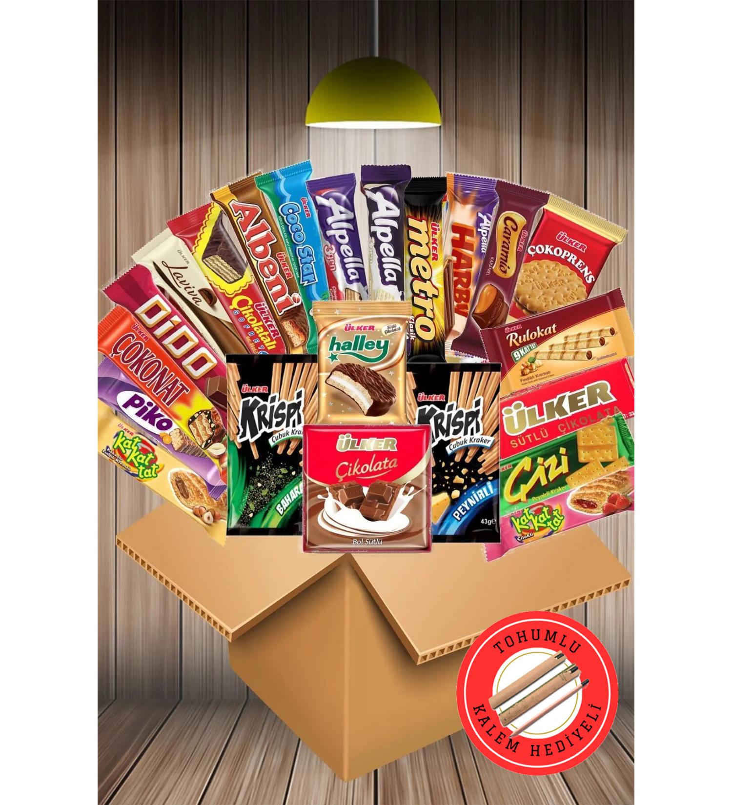 Ulker Legend Snack Pack No: 22 Pieces. With Seeds and Pencils - Buy Online on GoSupps.com