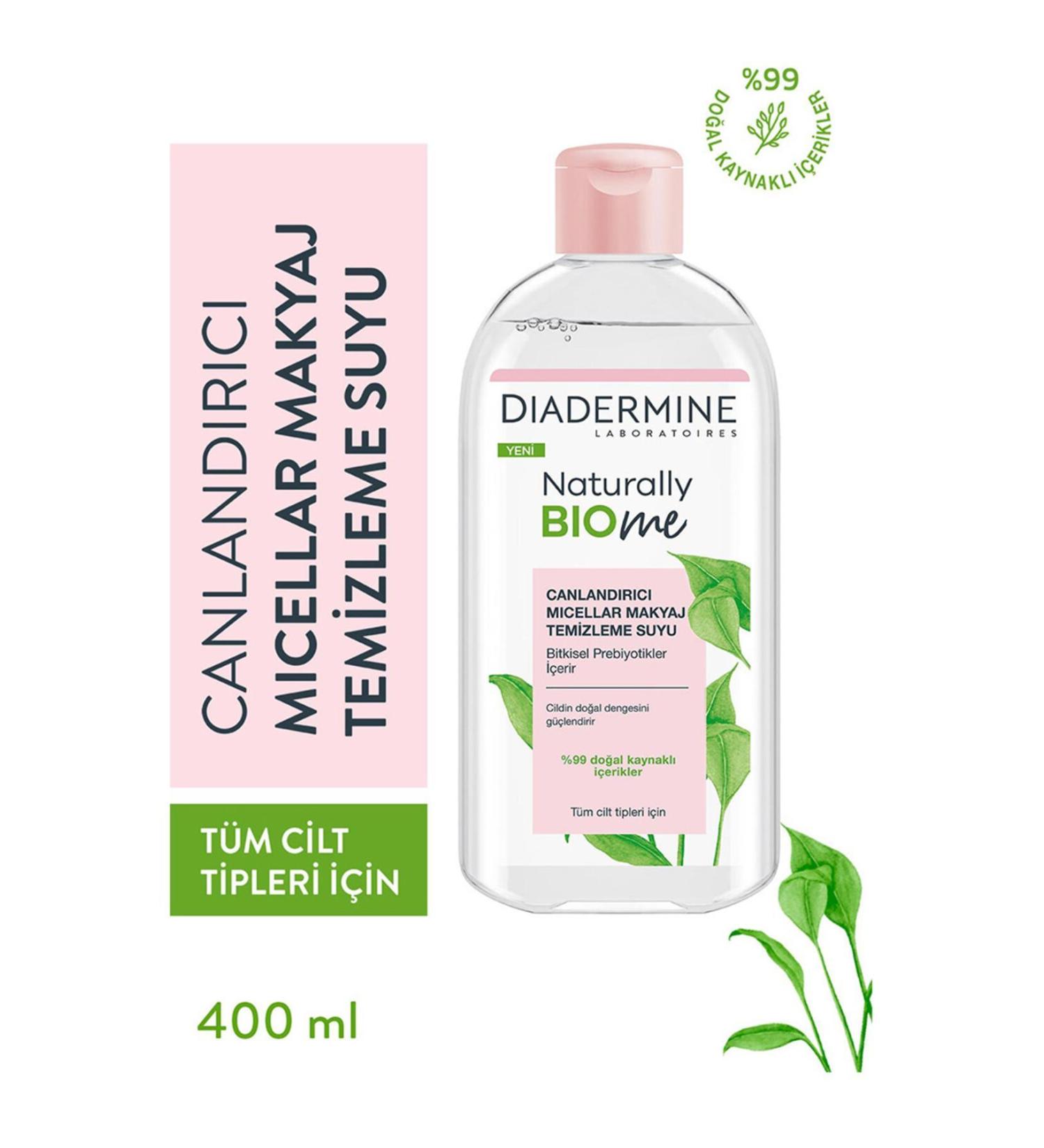 Diadermine Naturally Bio Me Revitalizing Micellar Make-Up Remover Water