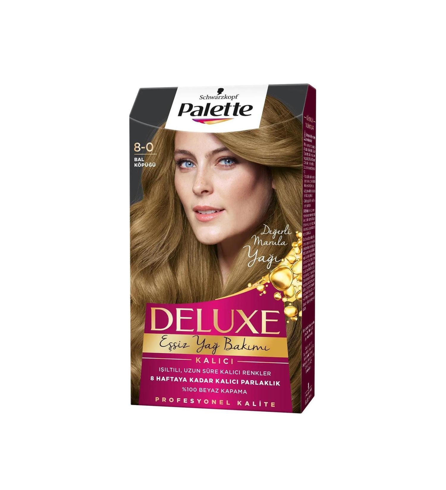 Palette Deluxe Hair Dye No: 8.0 Honey Foam - Buy Online on GoSupps.com